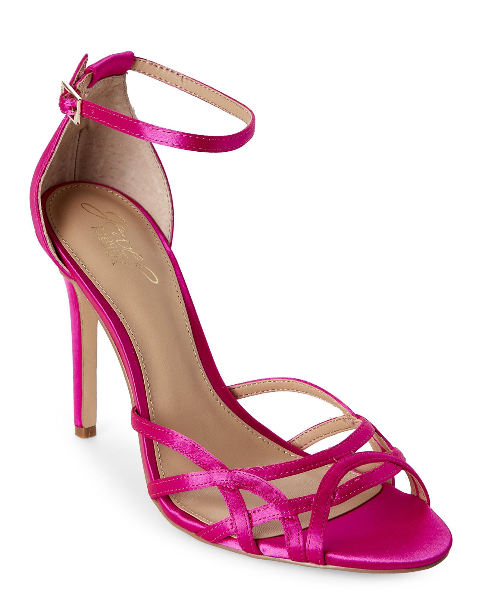 badgley mischka fuchsia shoes