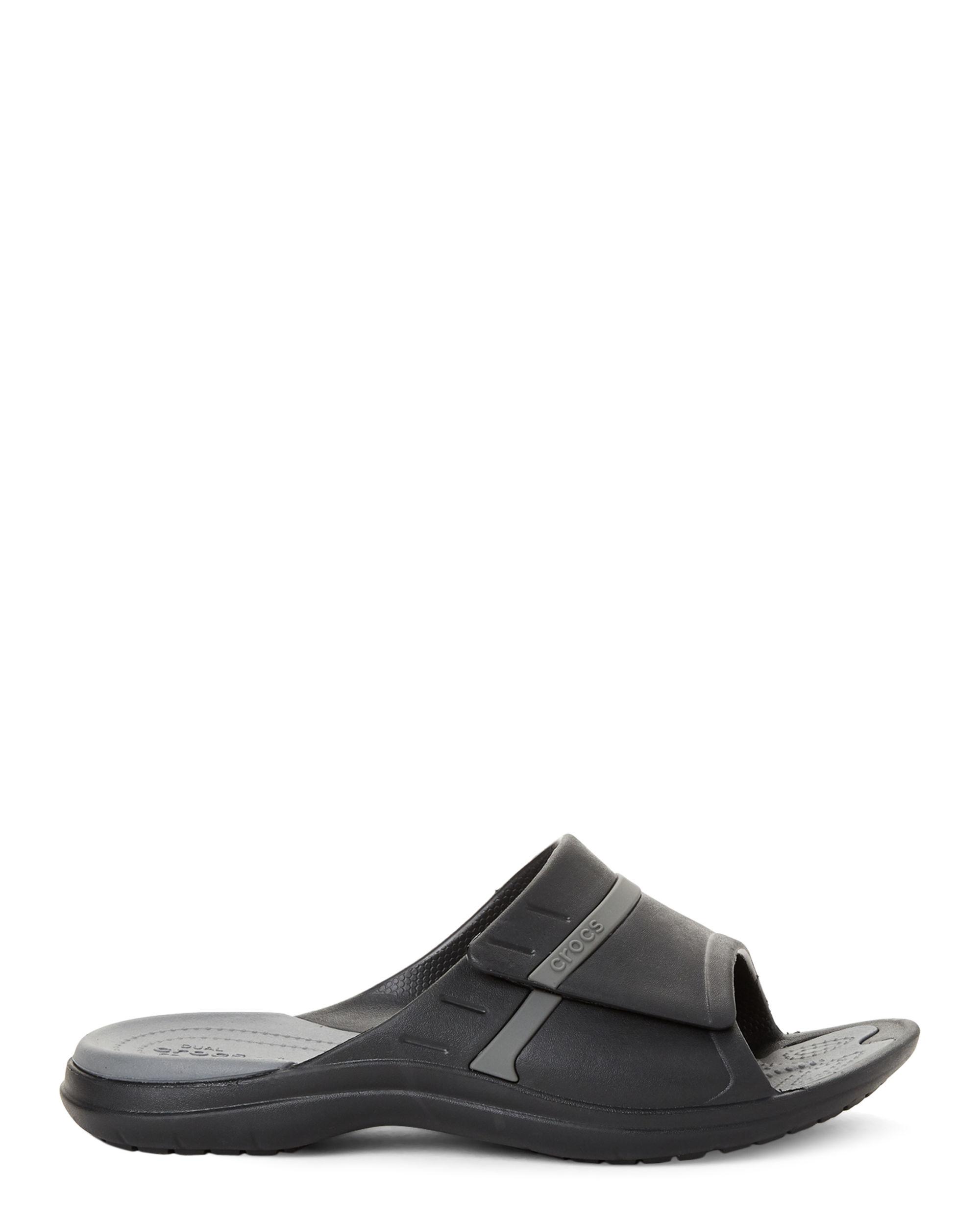 Crocs™ Adults' Modi Sport Slide U Sandals in Black/Graphite (Black) for