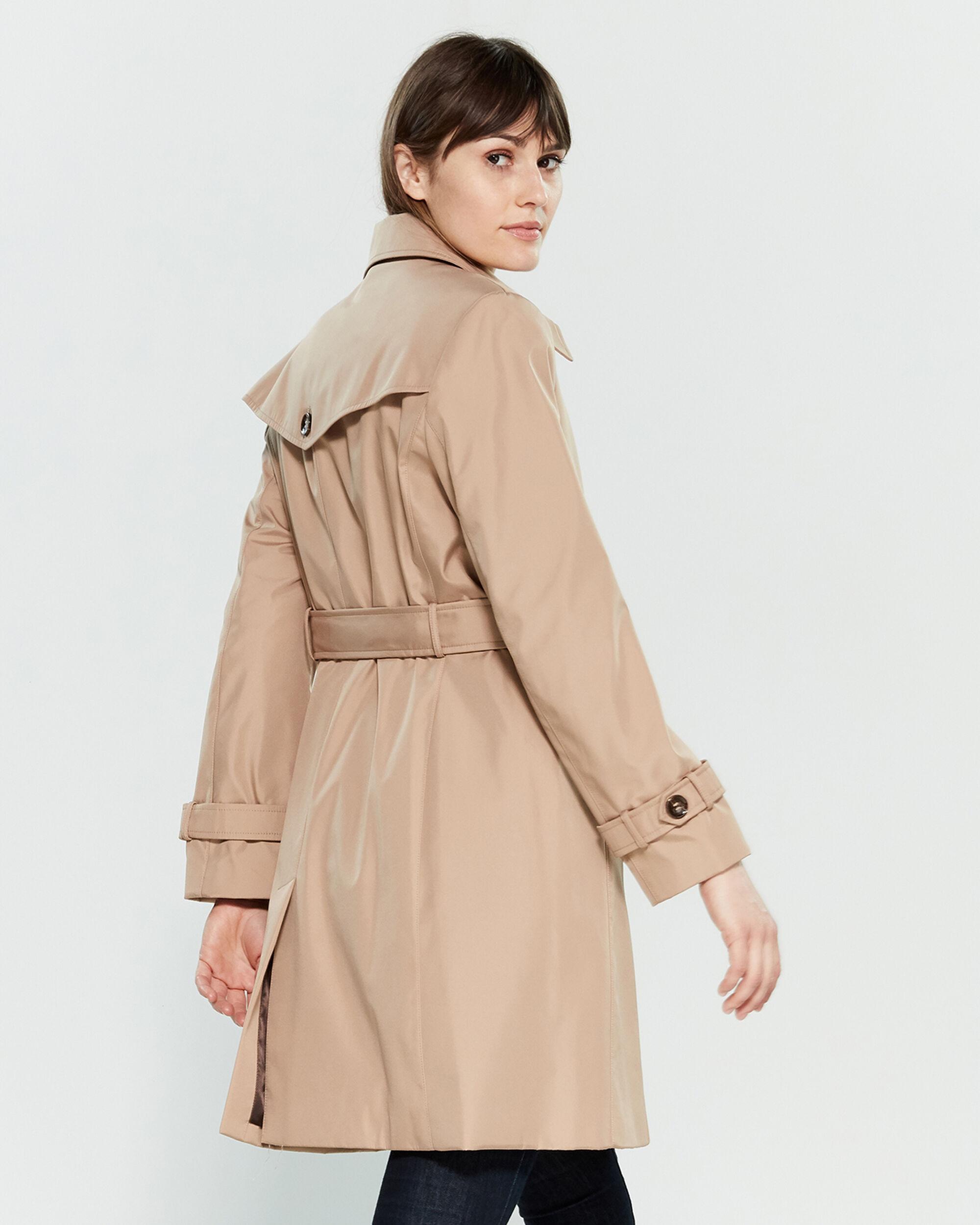 calvin klein petite trench coat