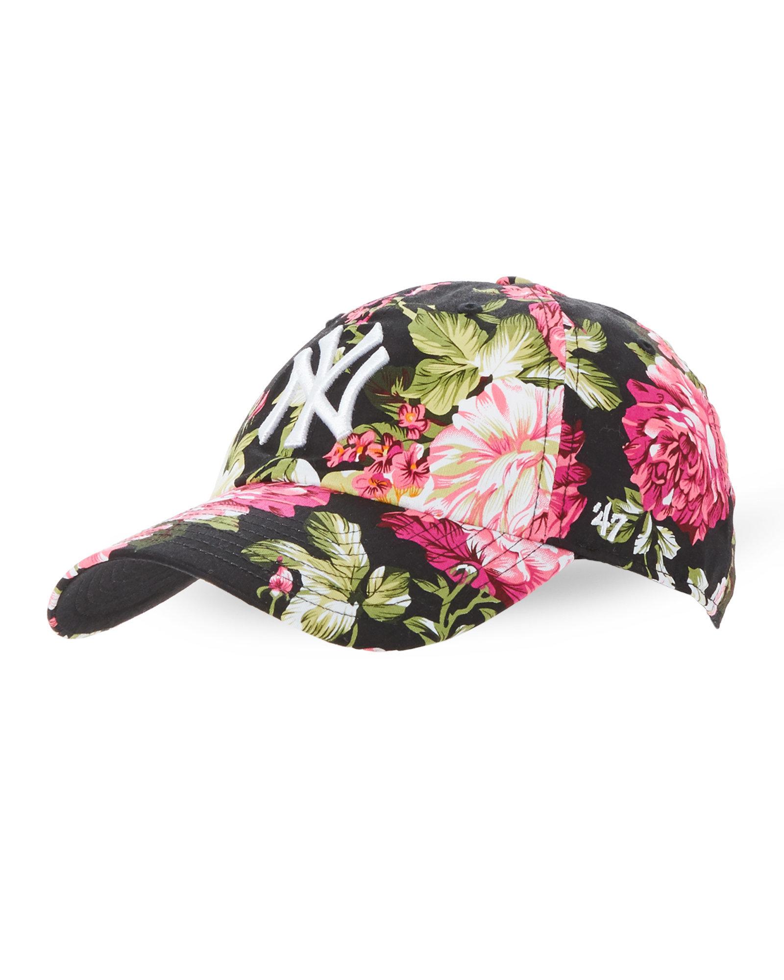 new york yankees floral hat