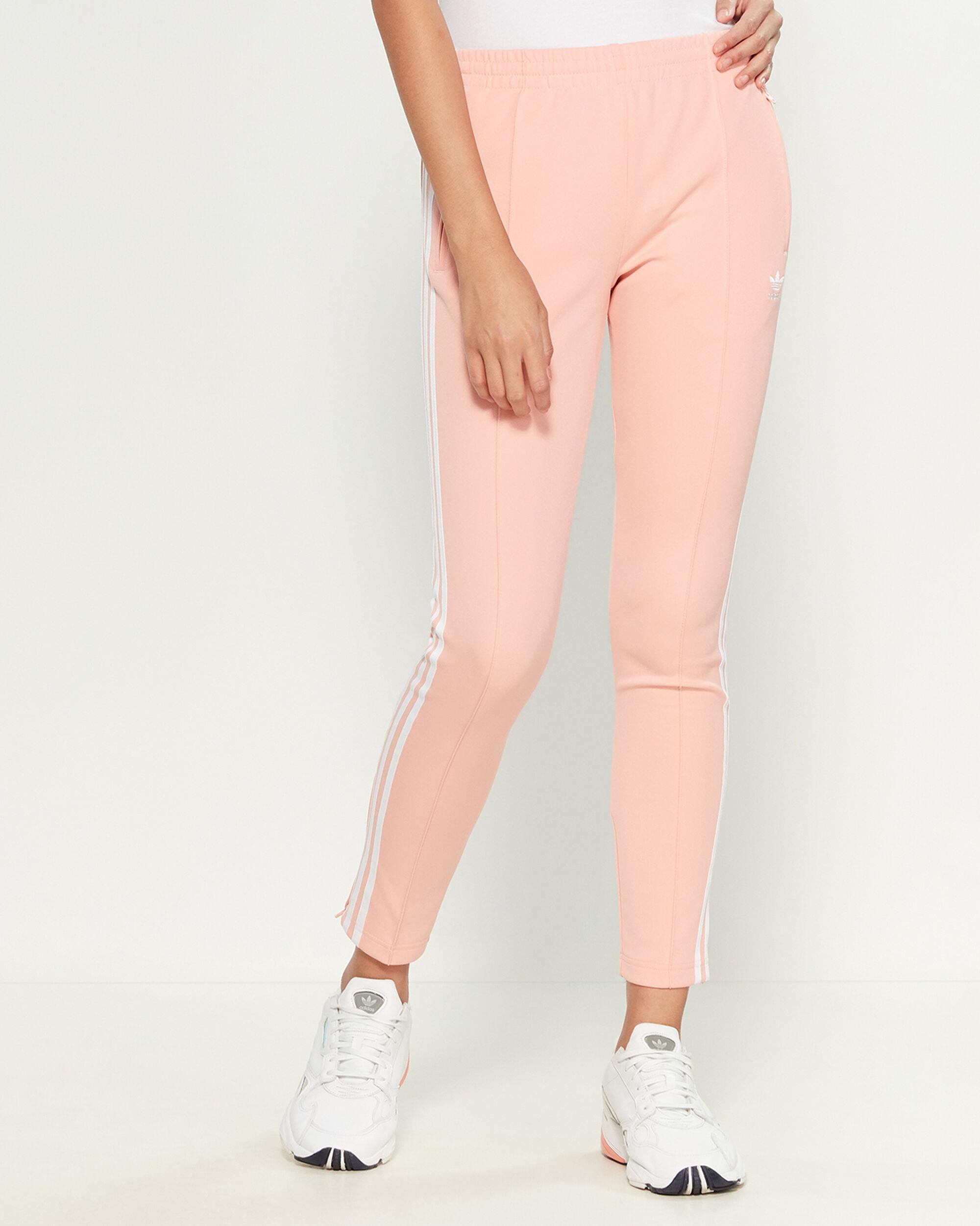 dust pink adidas track pants