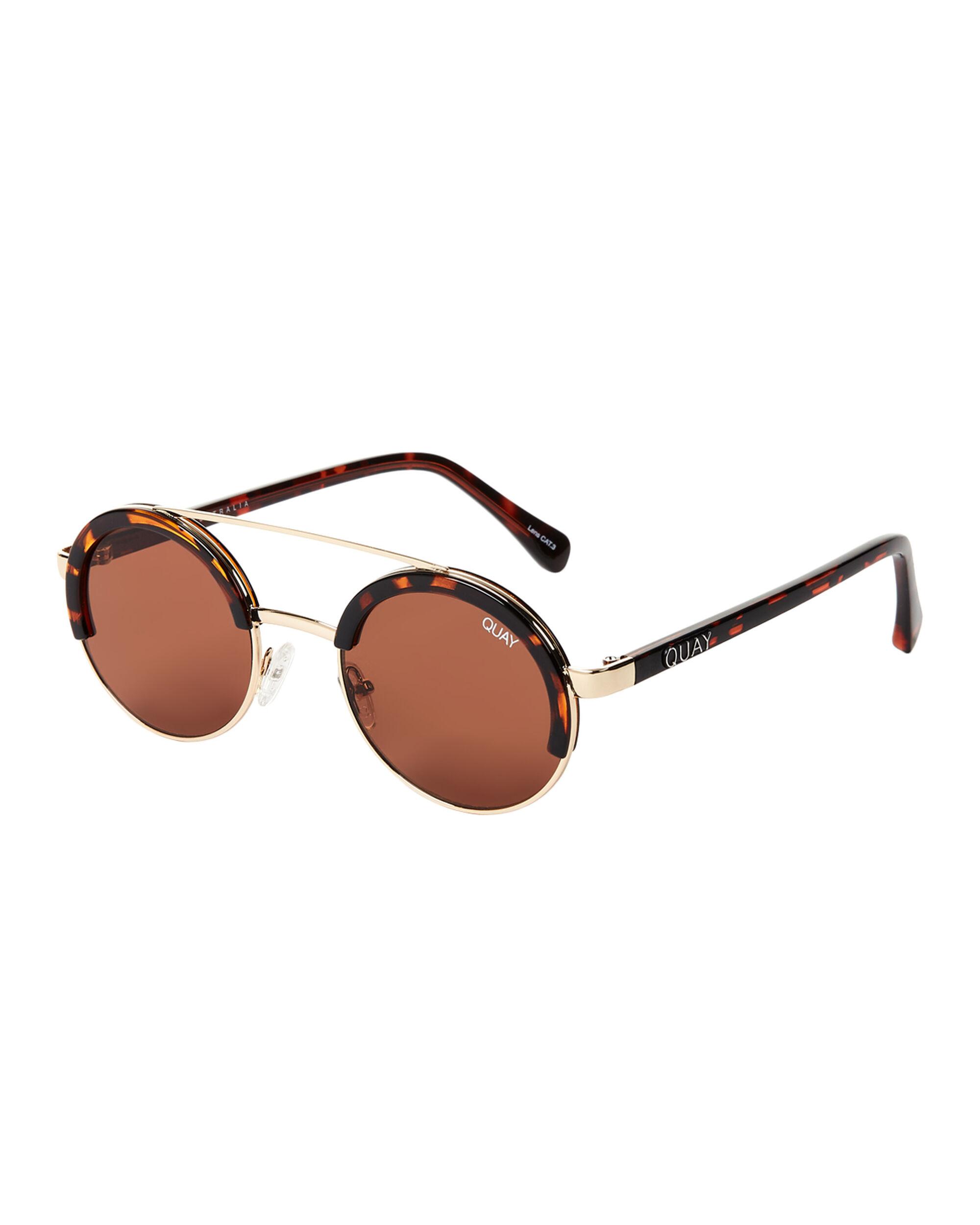 Quay Come Around Tortoiseshelllook & Goldtone Round Sunglasses in