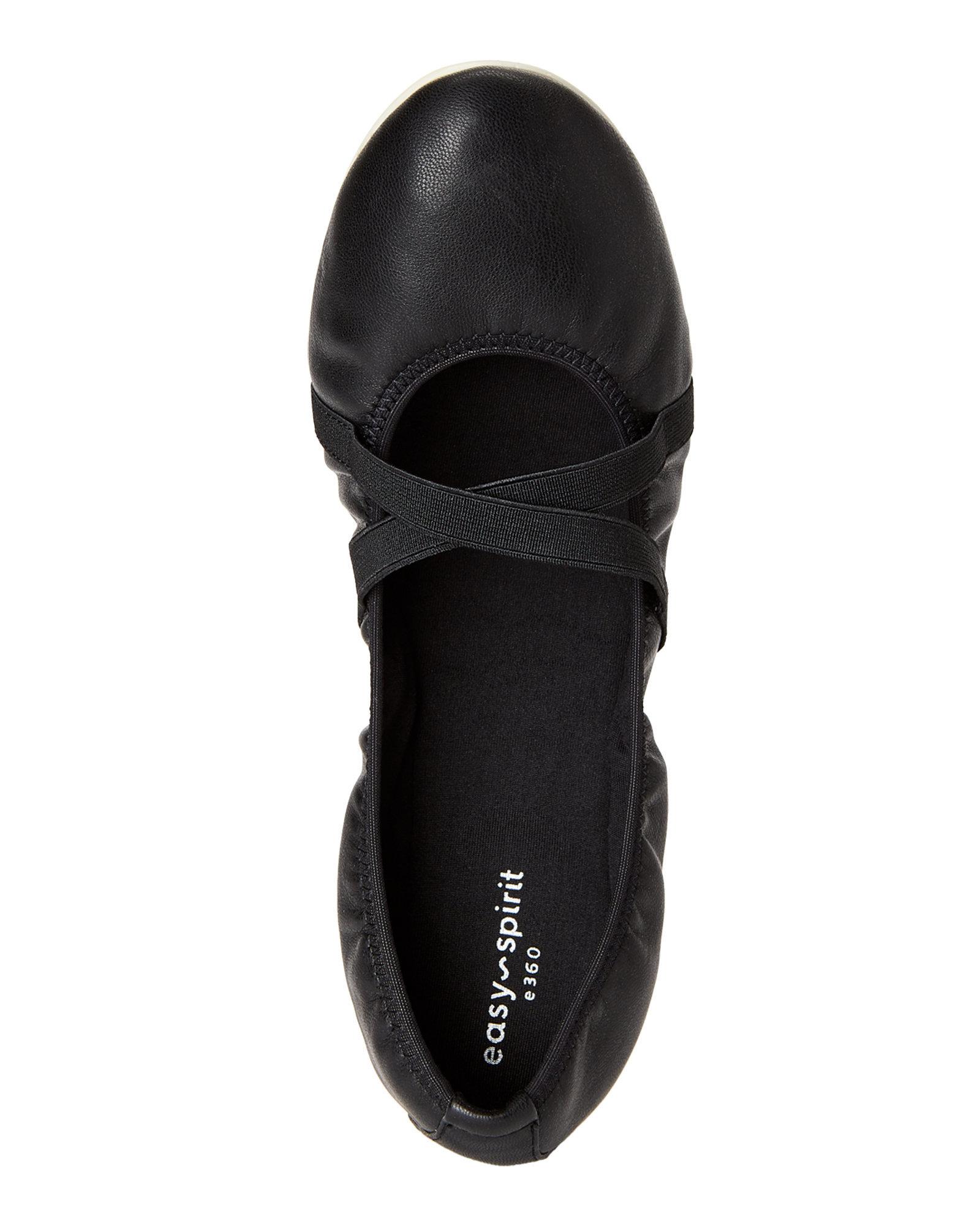 easy spirit leather flats