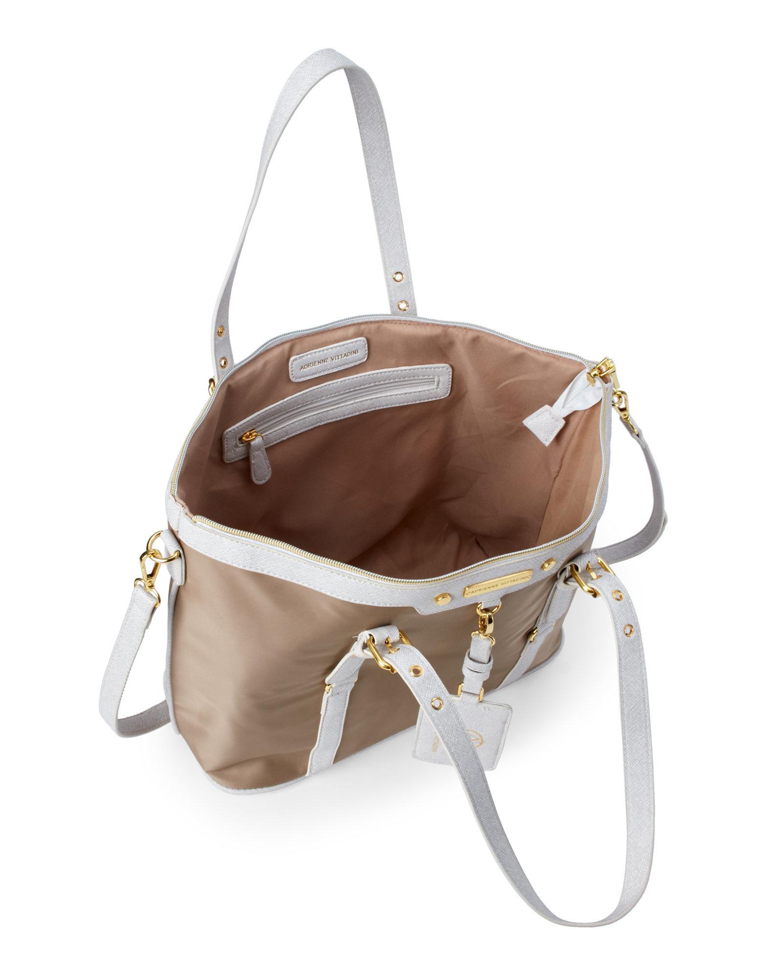 adrienne vittadini nylon workbook tote