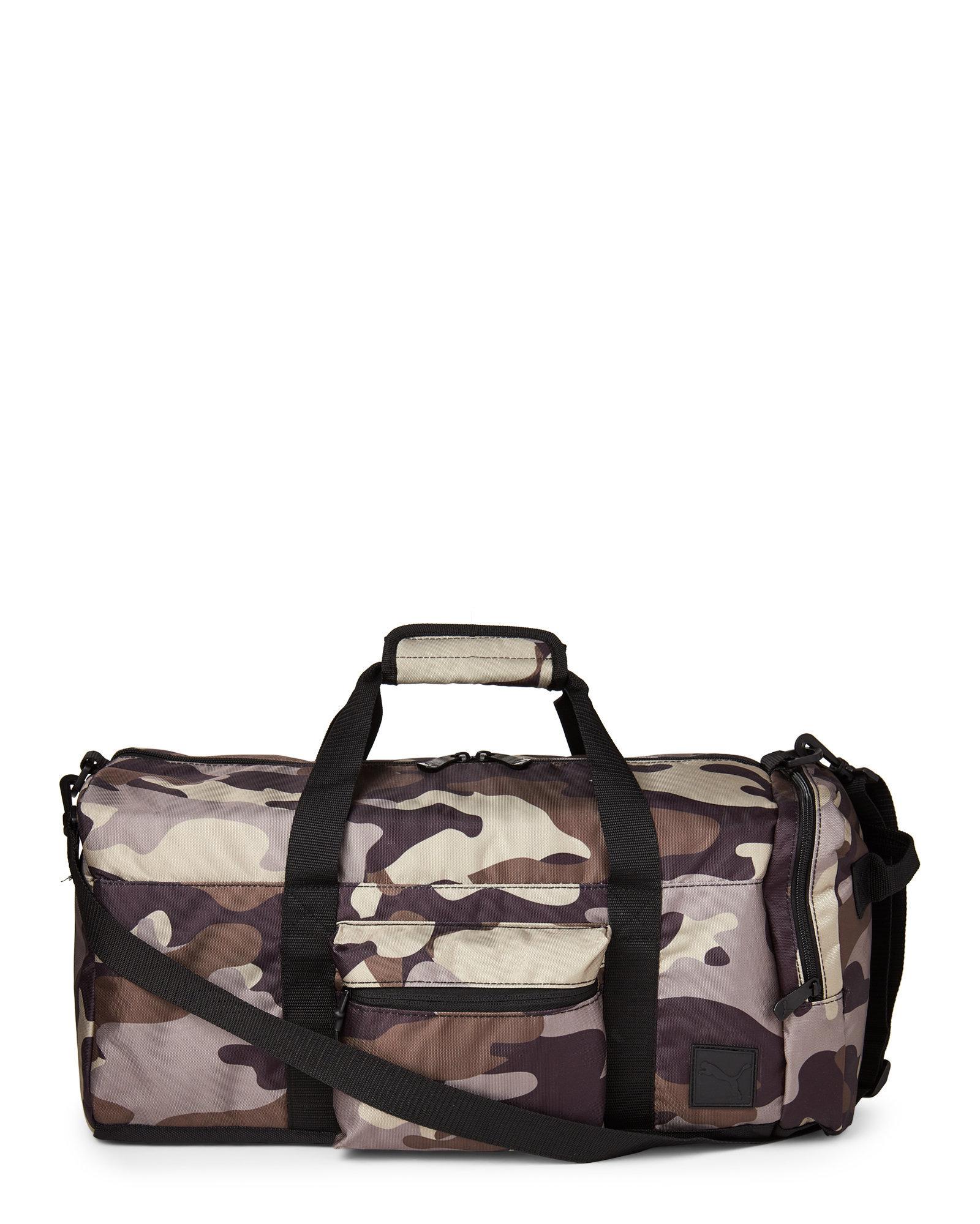 puma camo duffle bag