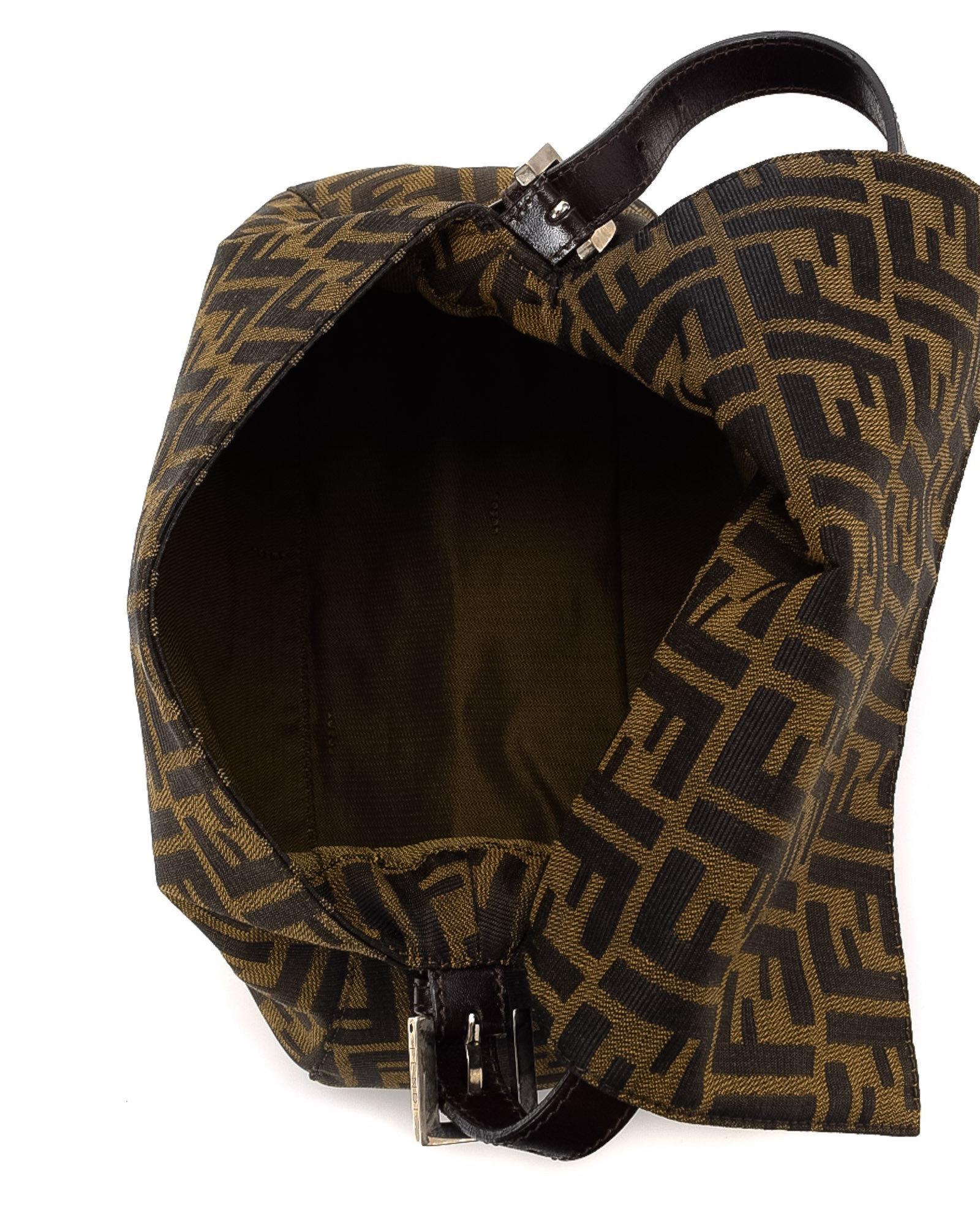 Fendi Canvas Zucca Mamma Baguette Shoulder Bag - Vintage in Brown - Lyst
