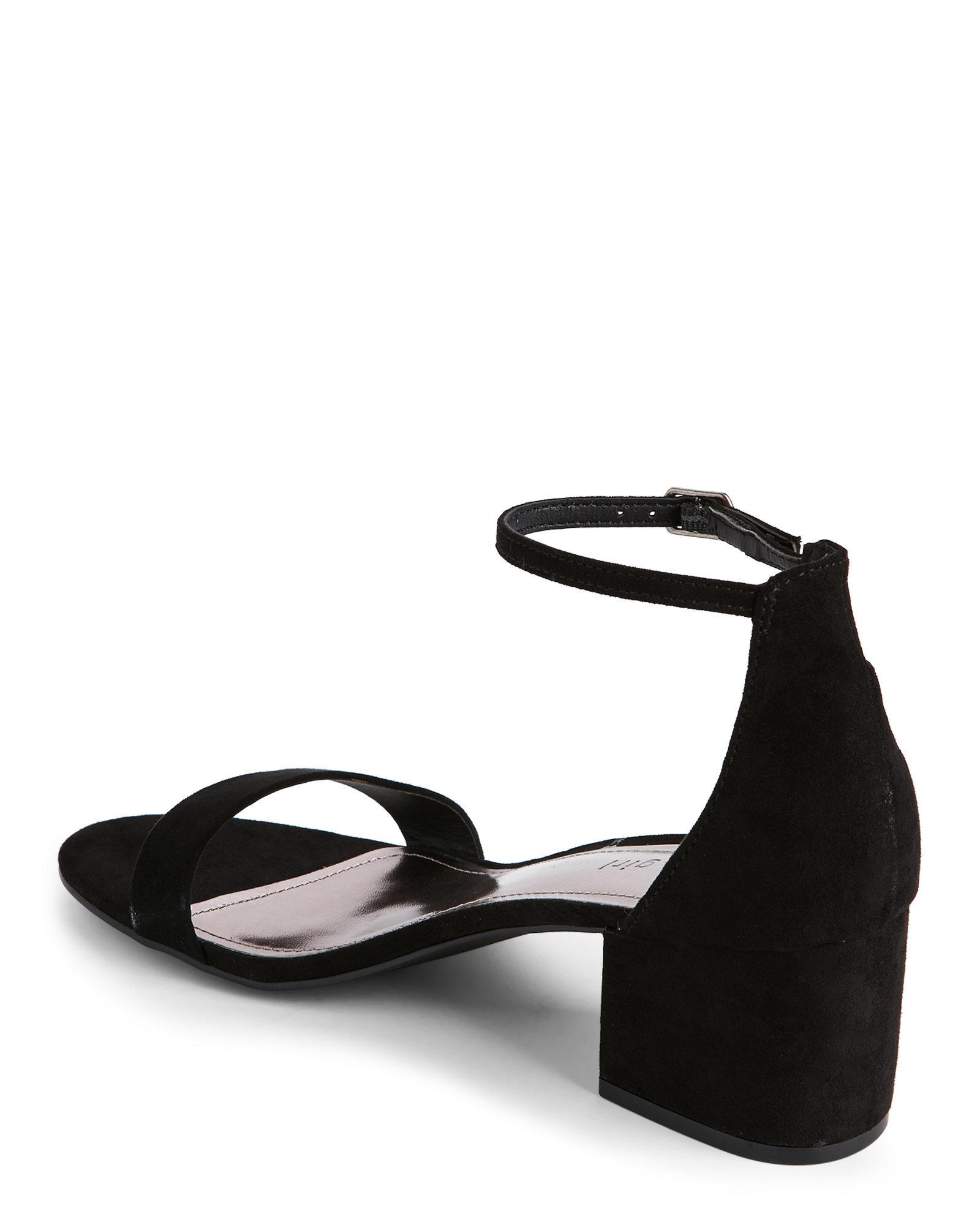 Madden Girl Black Lillian Block Heel Sandals Lyst