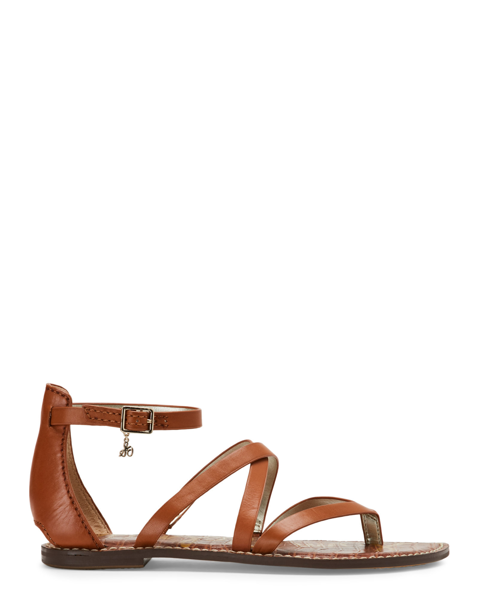 Lyst Sam Edelman Saddle Gilroy Strappy Flat Sandals in Brown