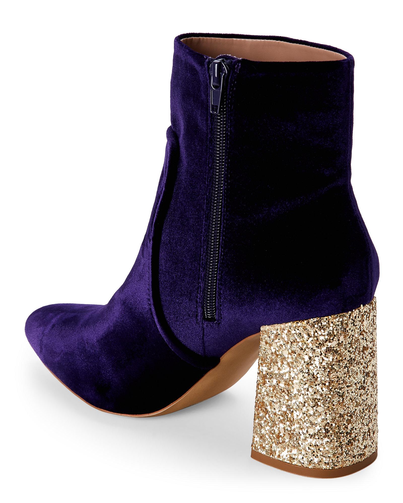 betsey johnson velvet boots
