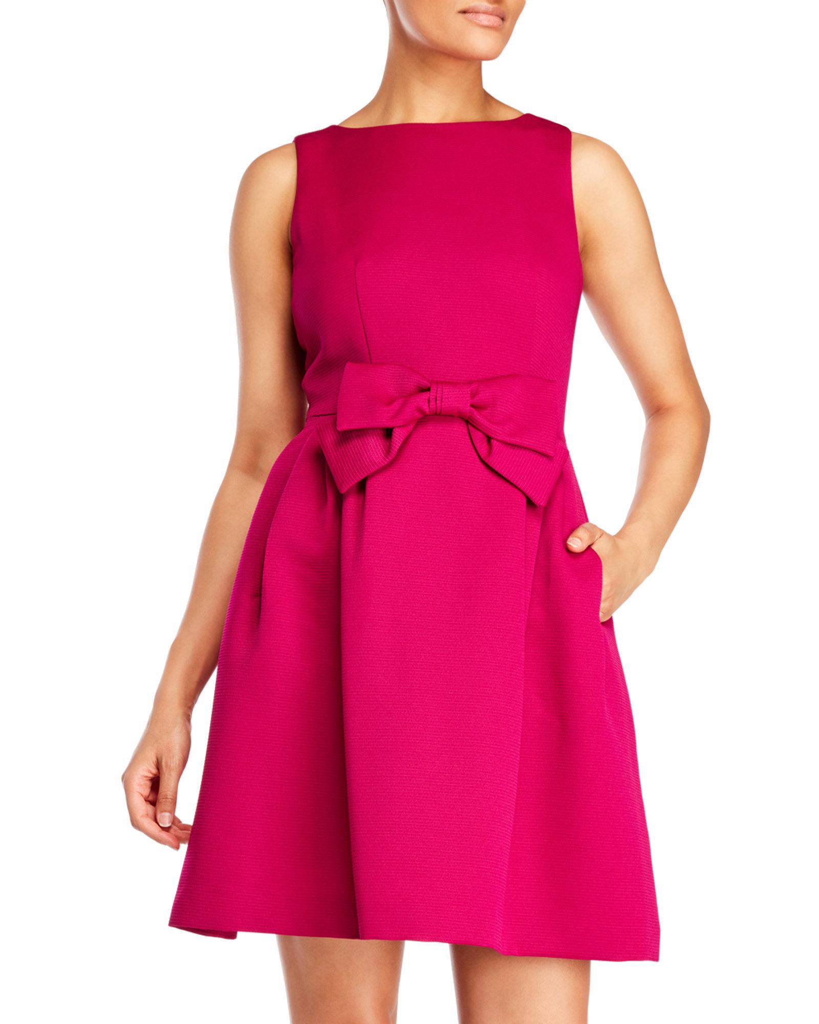 tahari midi fit & flare dress