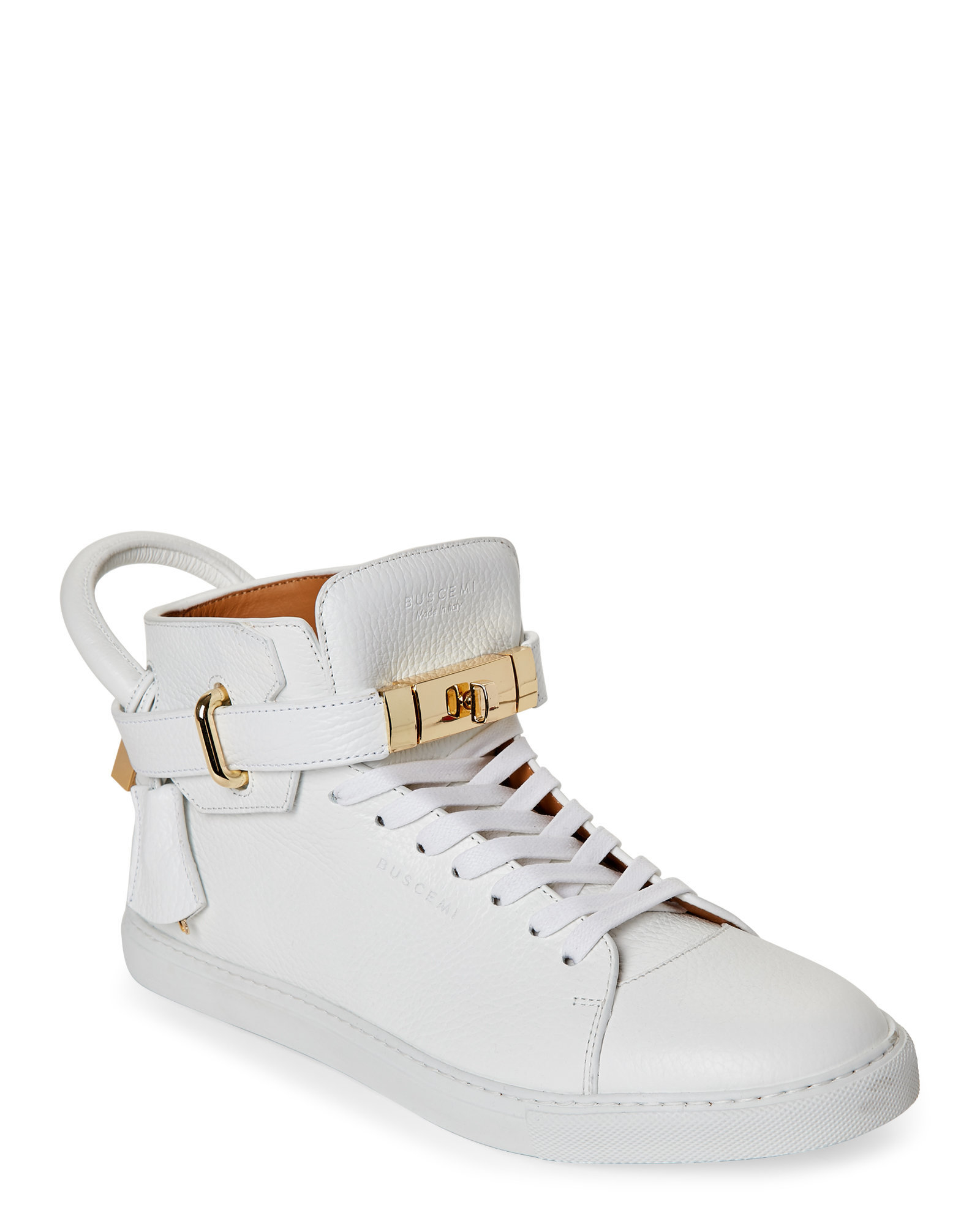 buscemi sneakers mens buscemi 100mm leather high top sneakers in white for buscemi sneakers mens buscemi 100mm leather high top sneakers in white for