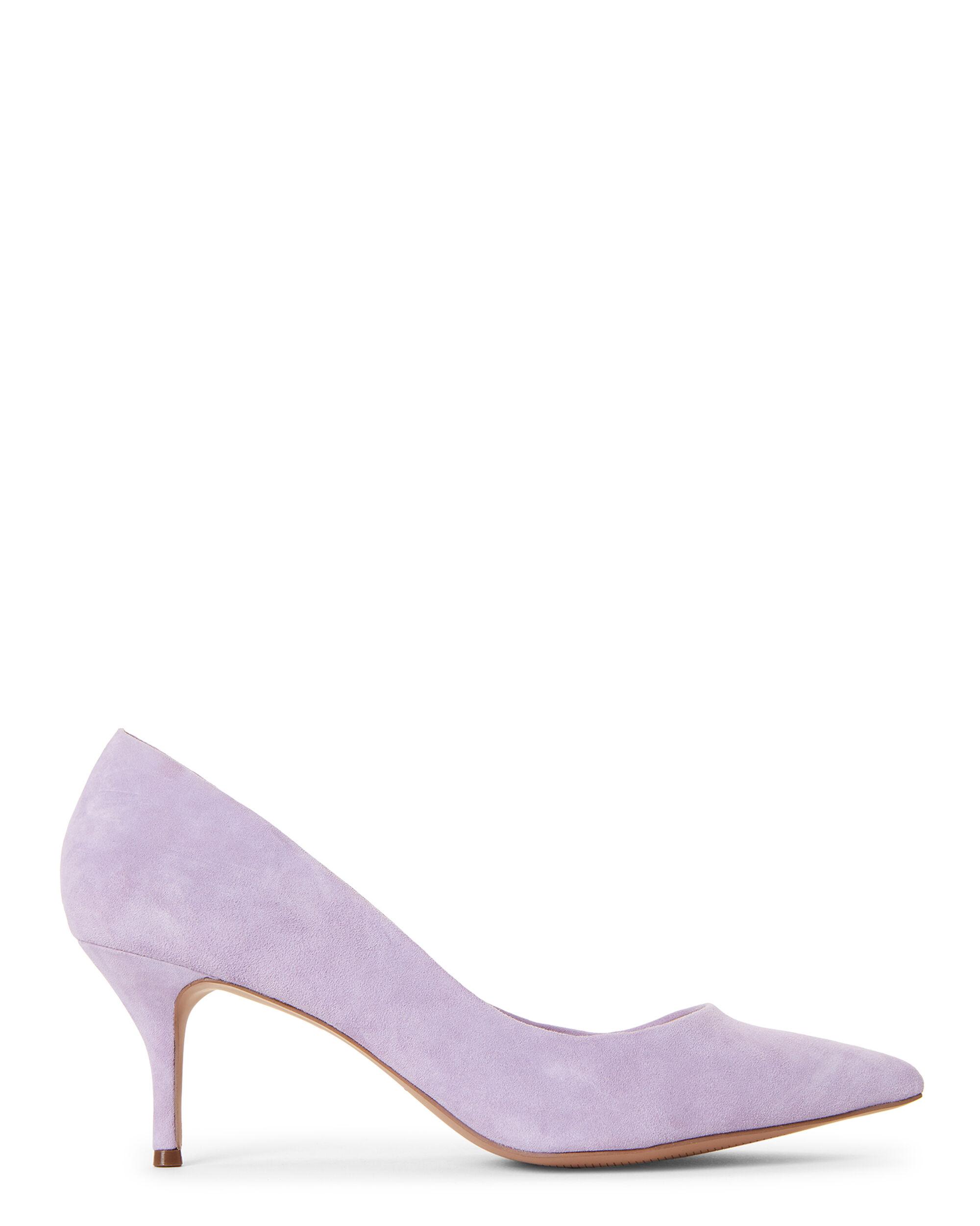 lilac suede heels