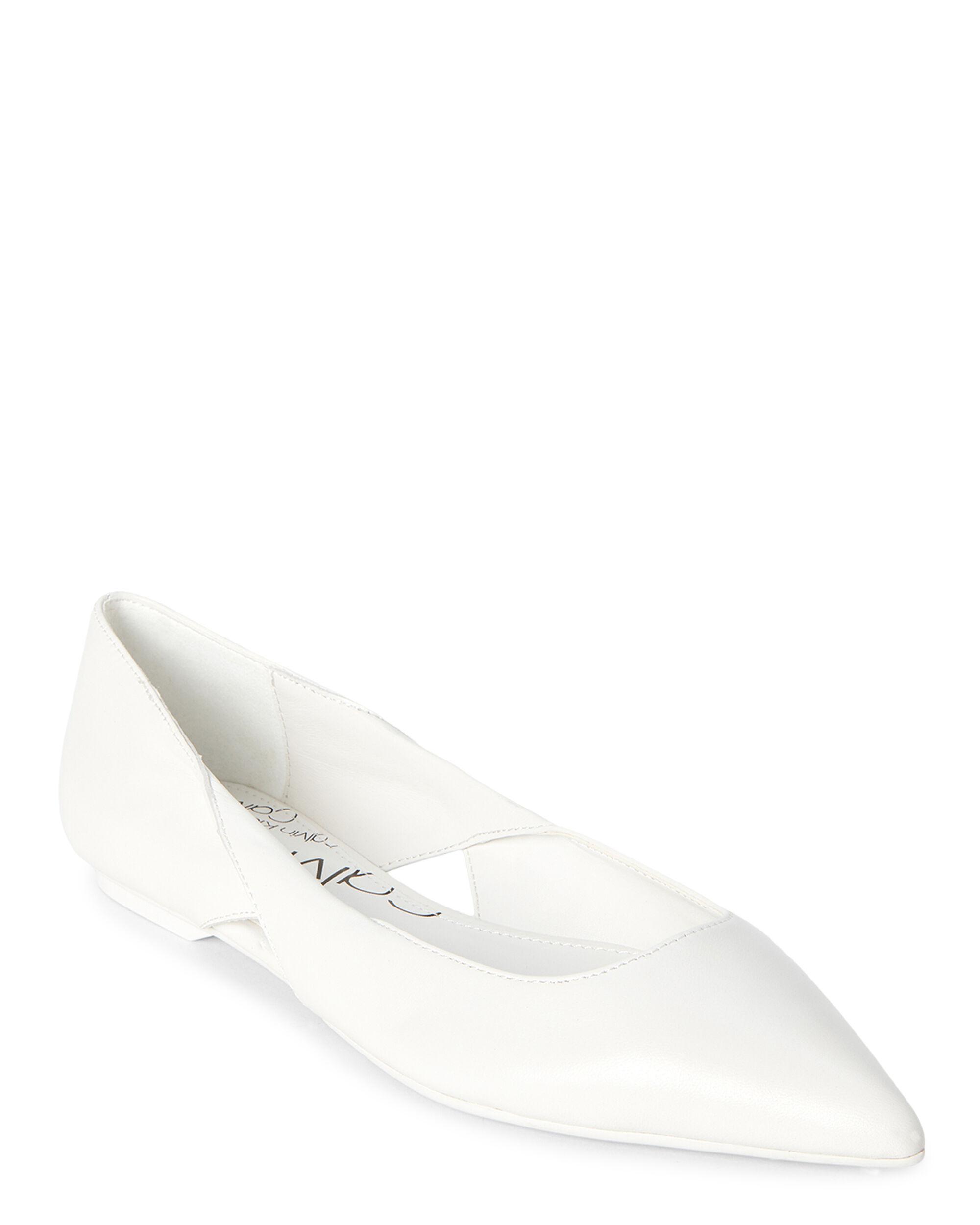 calvin klein white flats