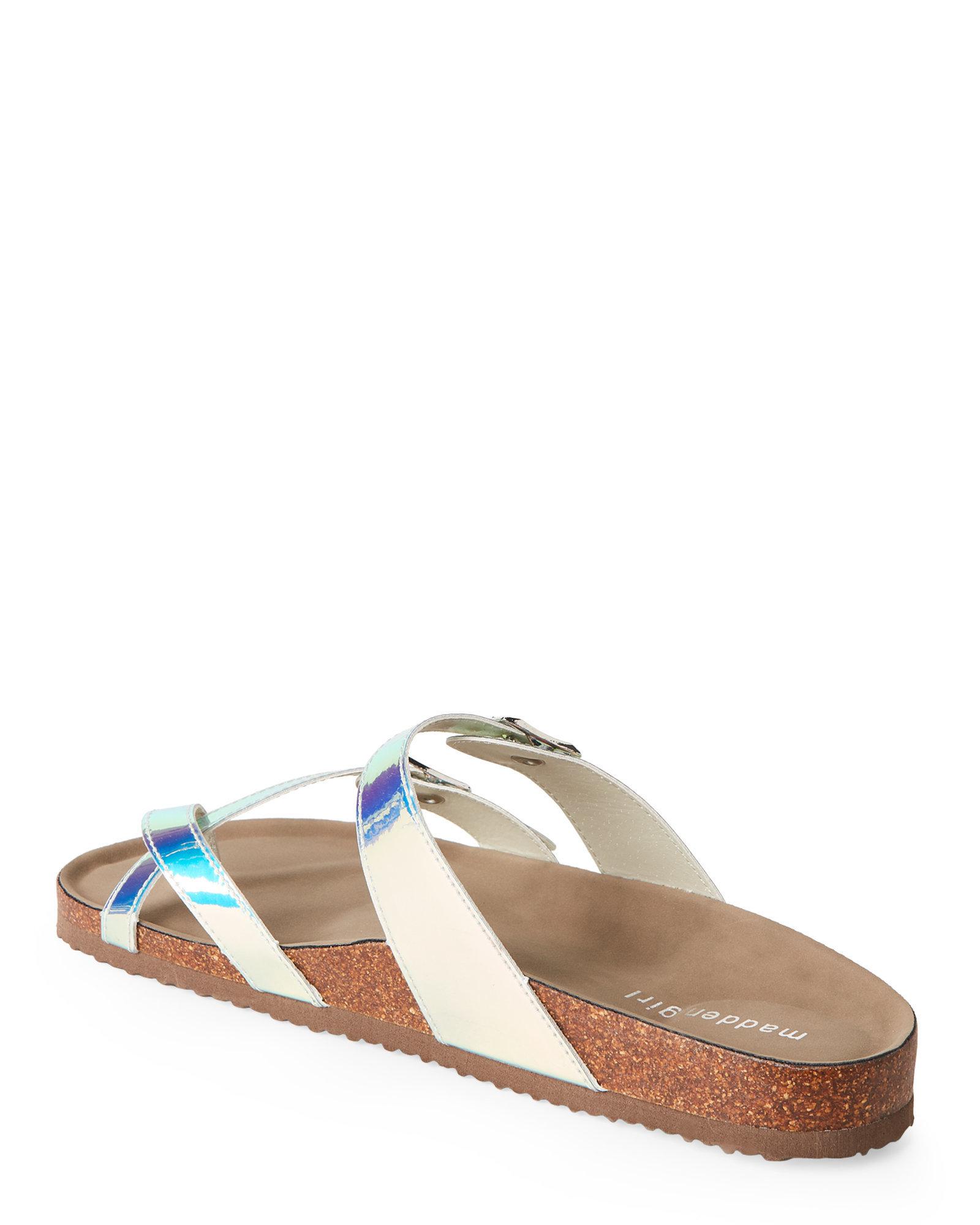 iridescent sandals