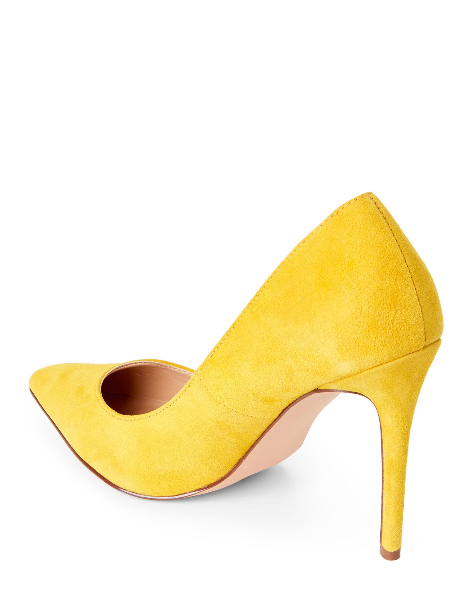steve madden yellow pumps