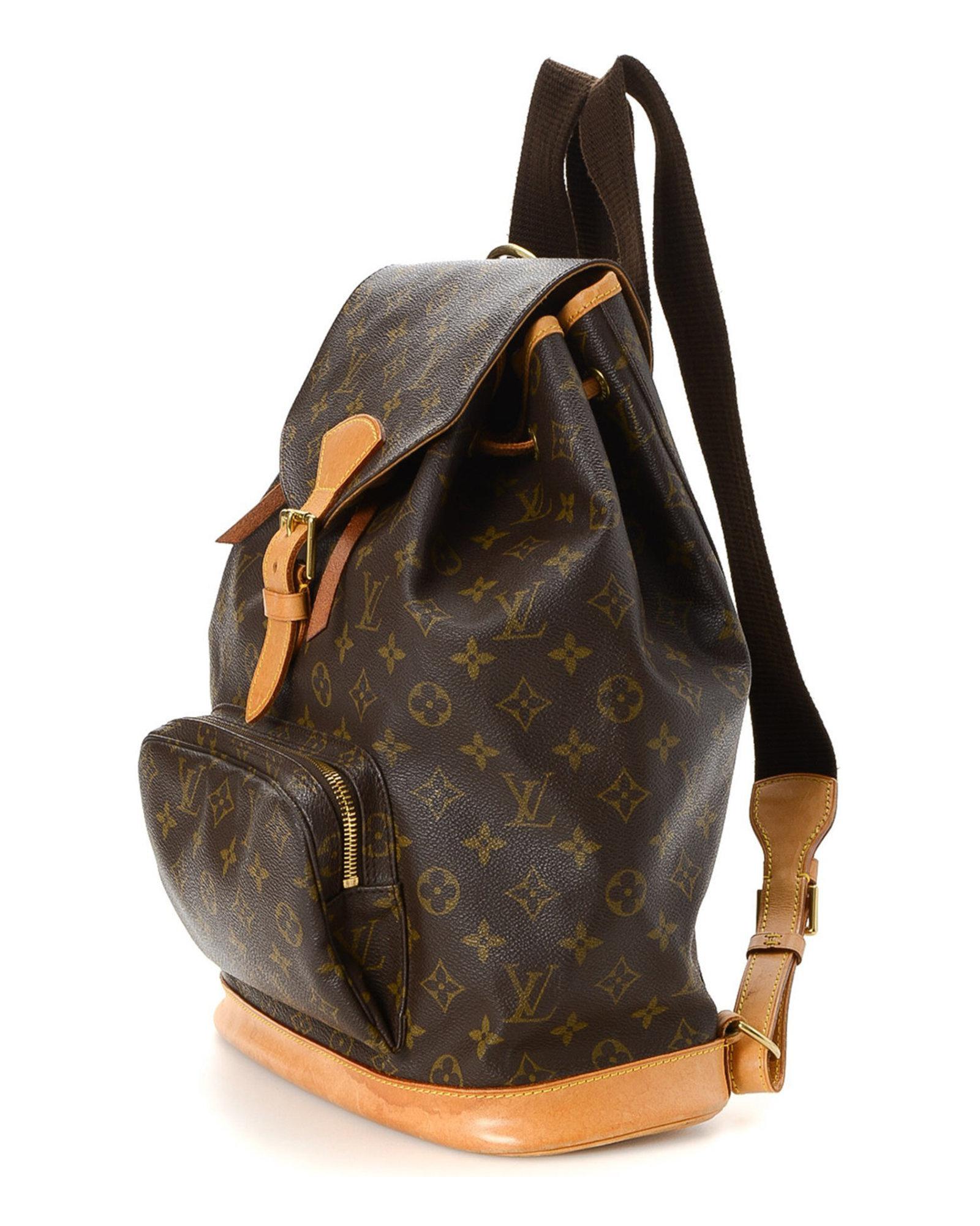 Louis Vuitton Canvas Monogram Montsouris Gm Backpack - Vintage in Brown - Lyst