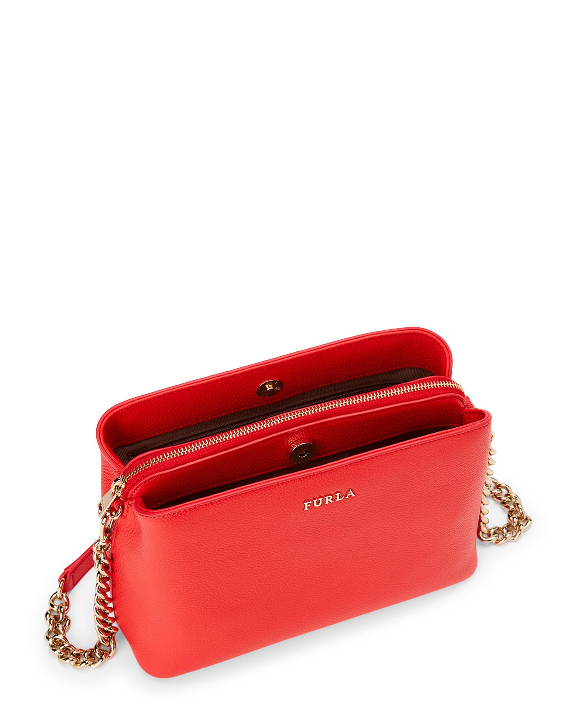 Furla Tessa Leather Shoulder Bag Lyst