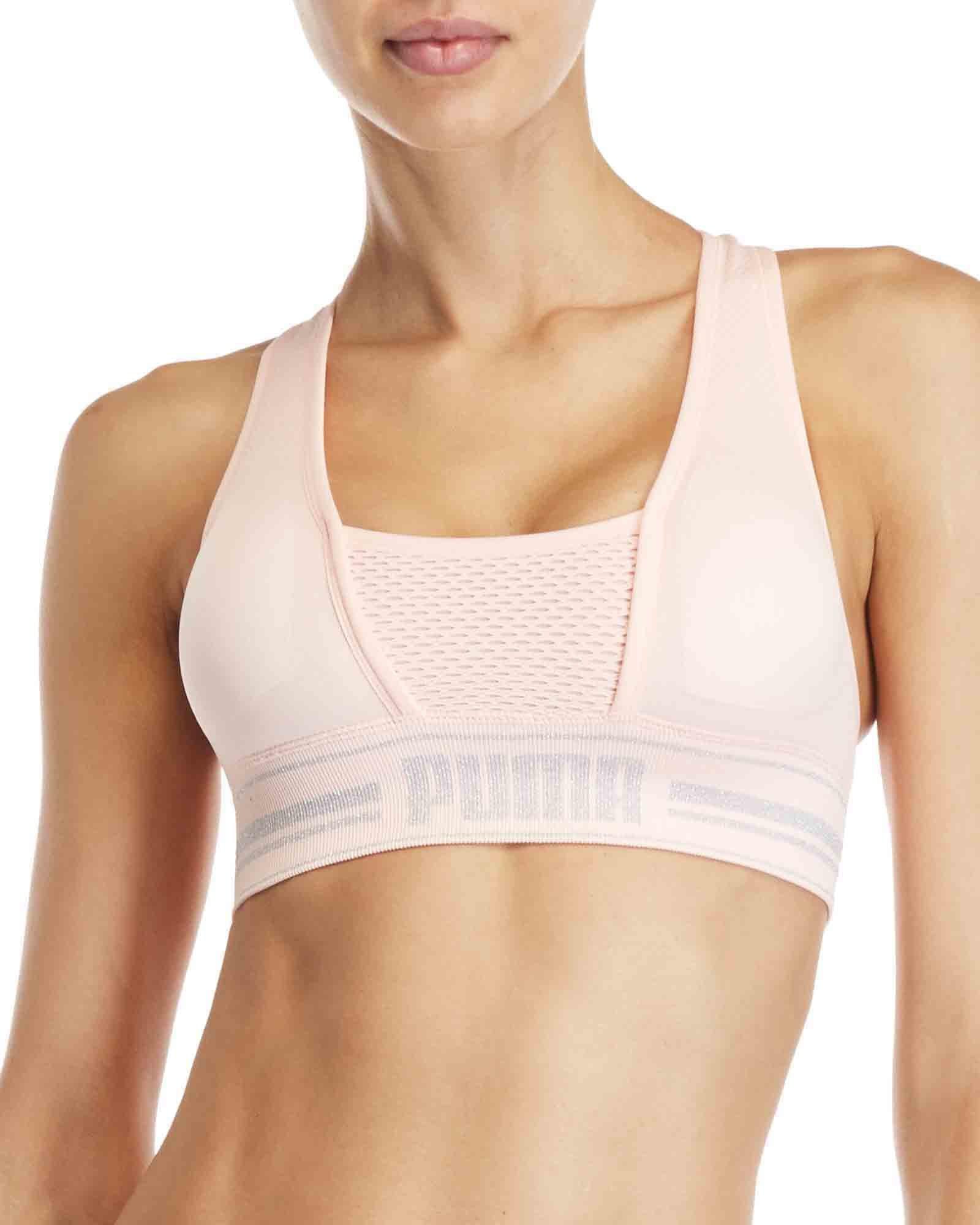 pastel pink sports bra