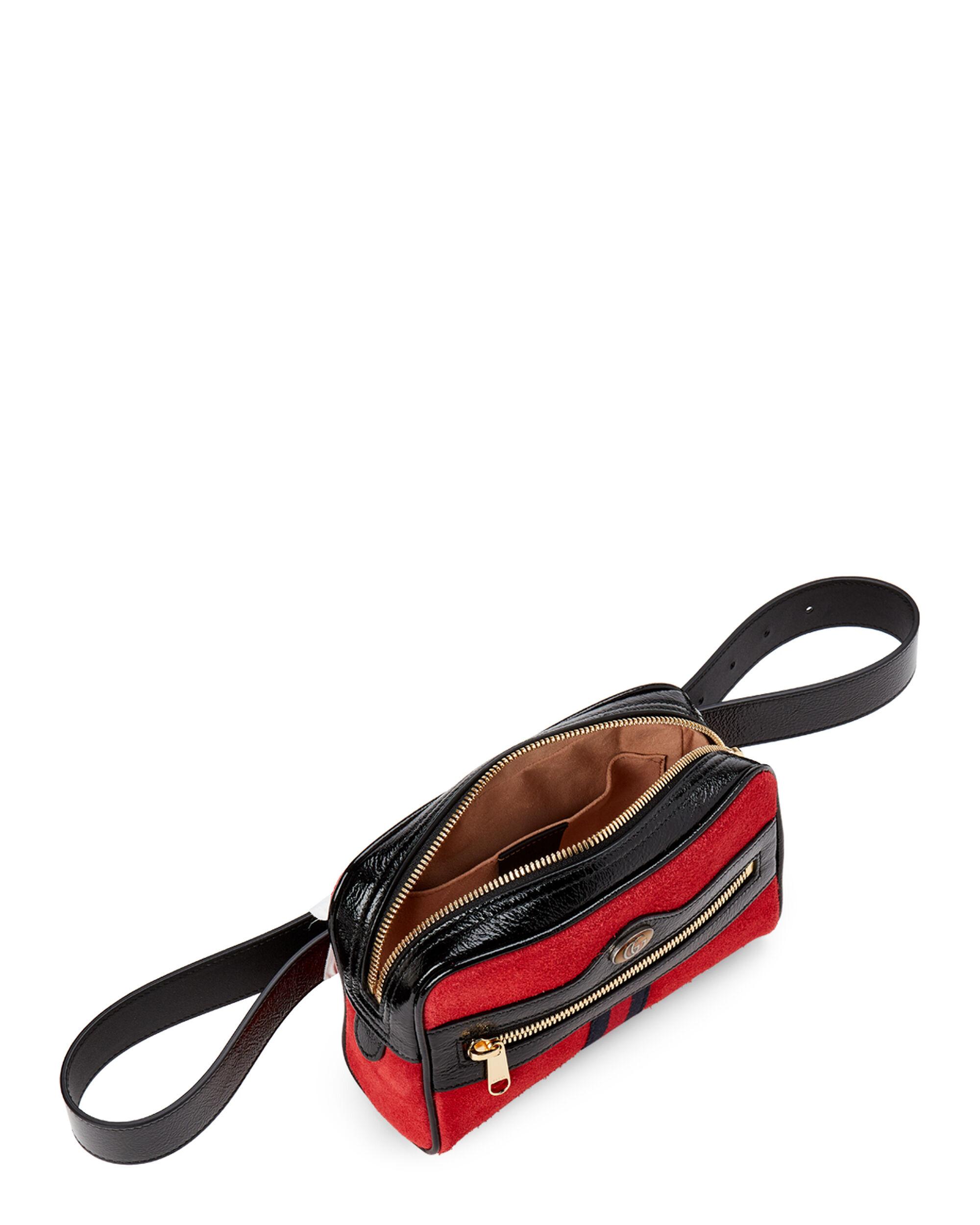 Gucci Red Ophidia Suede Belt Bag - Lyst