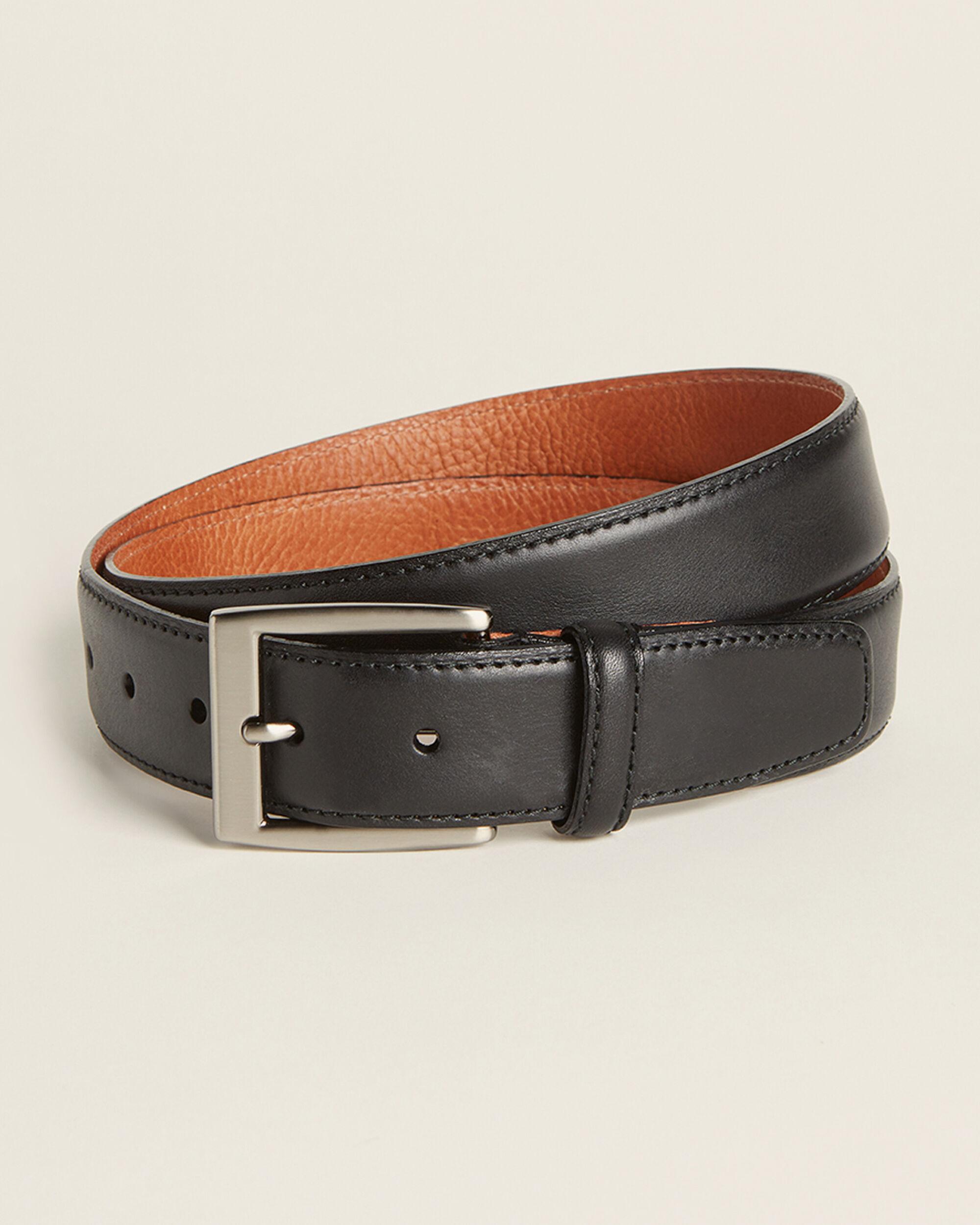 Trafalgar Leather Black Milled Francesco Belt for Men Lyst