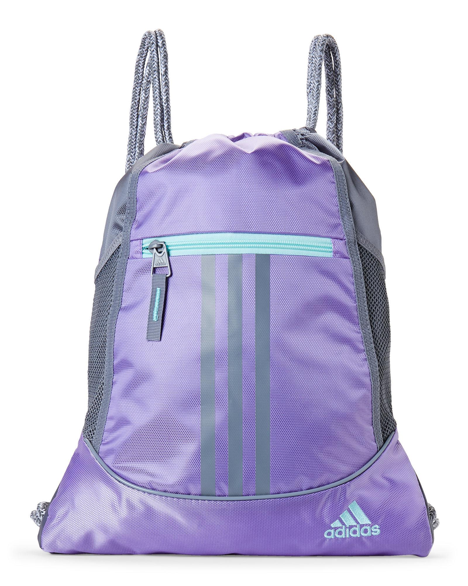 adidas sackpack purple