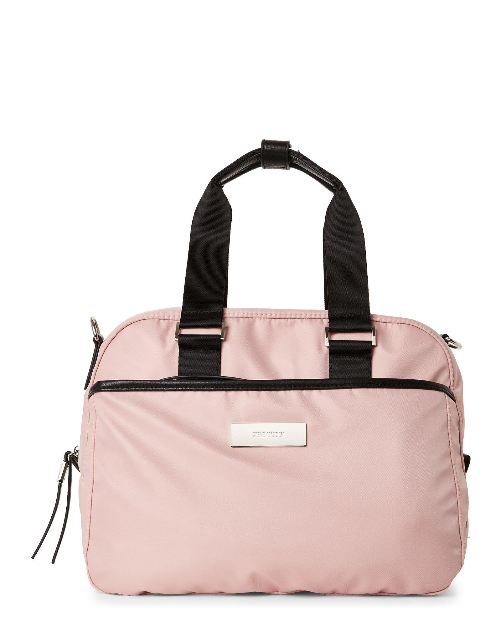steve madden b stripe satchel
