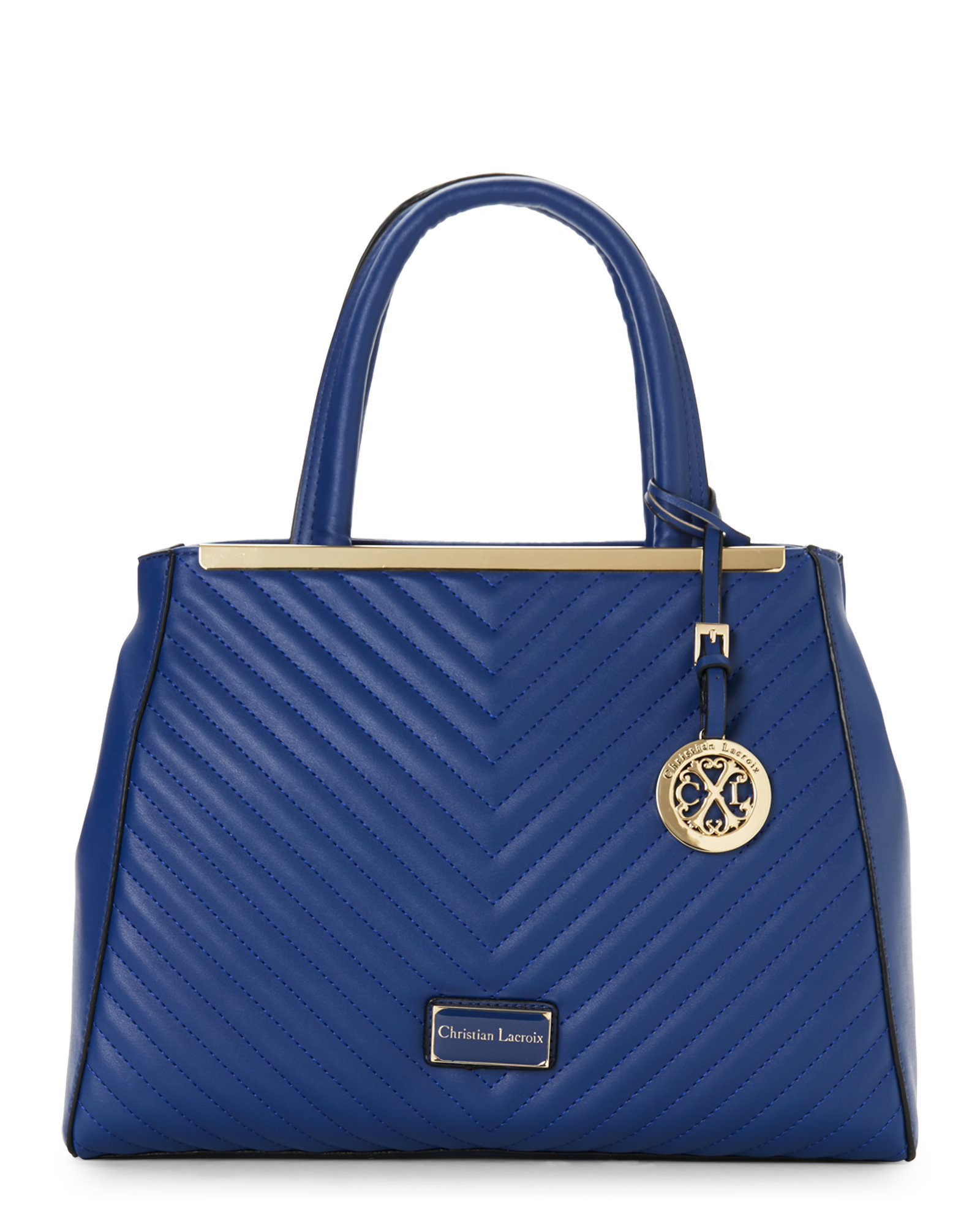 CXL by Christian Lacroix Navy Eva Quilted Tote in Blue Lyst