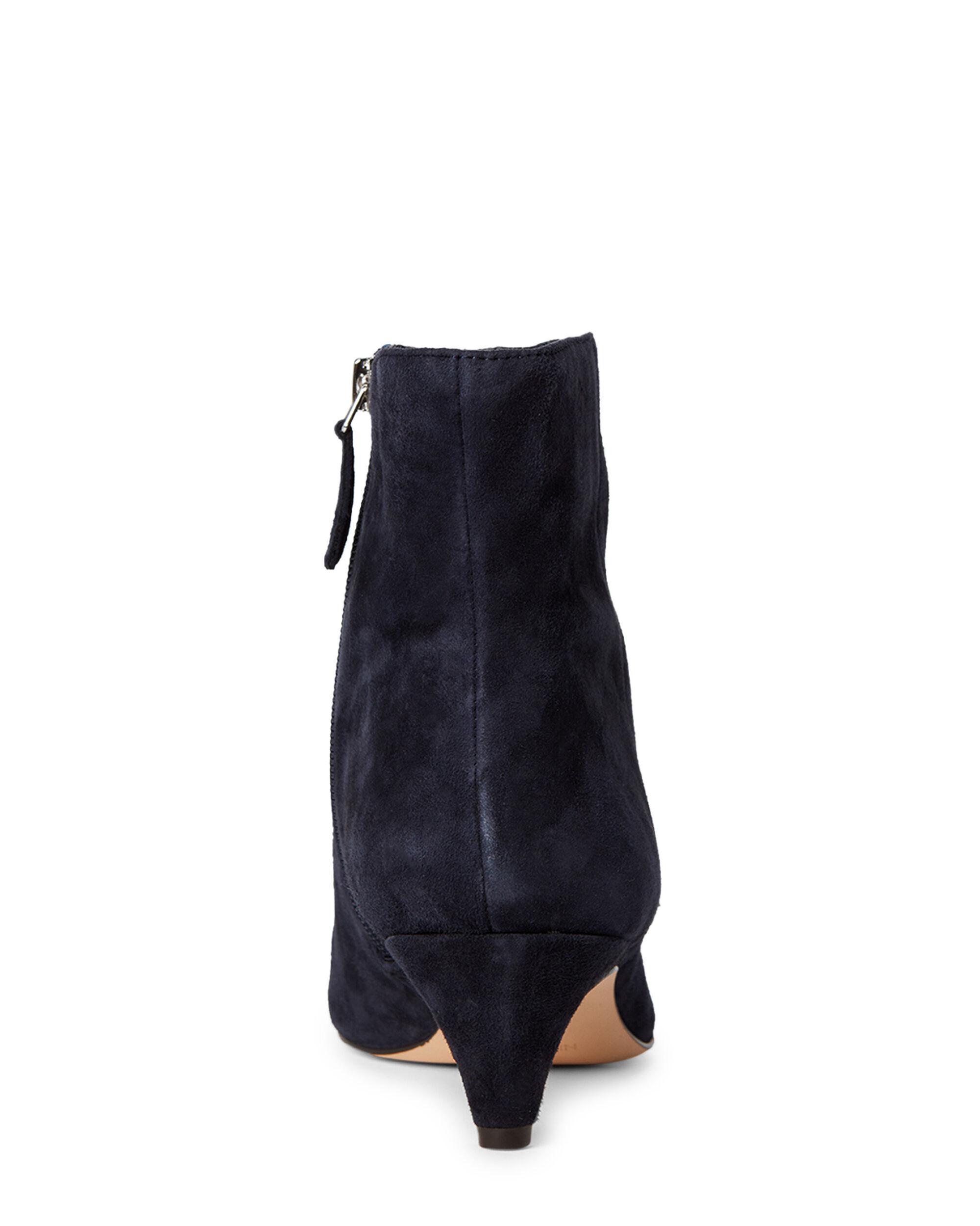 zyrannia pointy toe studded booties