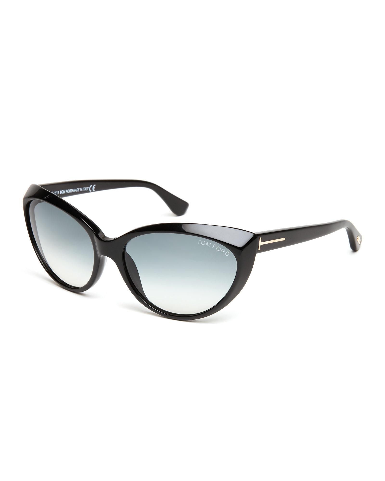 Lyst - Tom Ford Black Martina Tf231 Cat Eye Sunglasses in Black