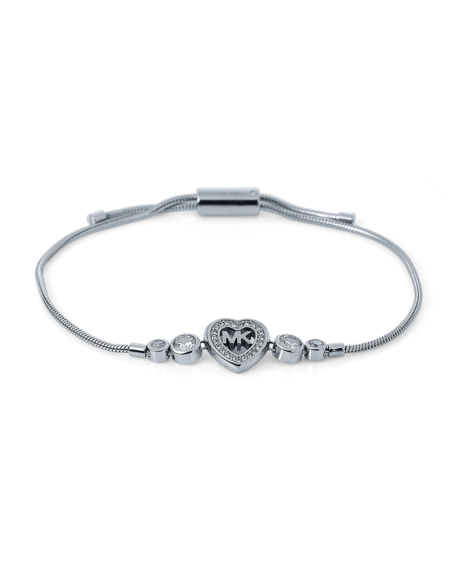 michael kors silver slider bracelet