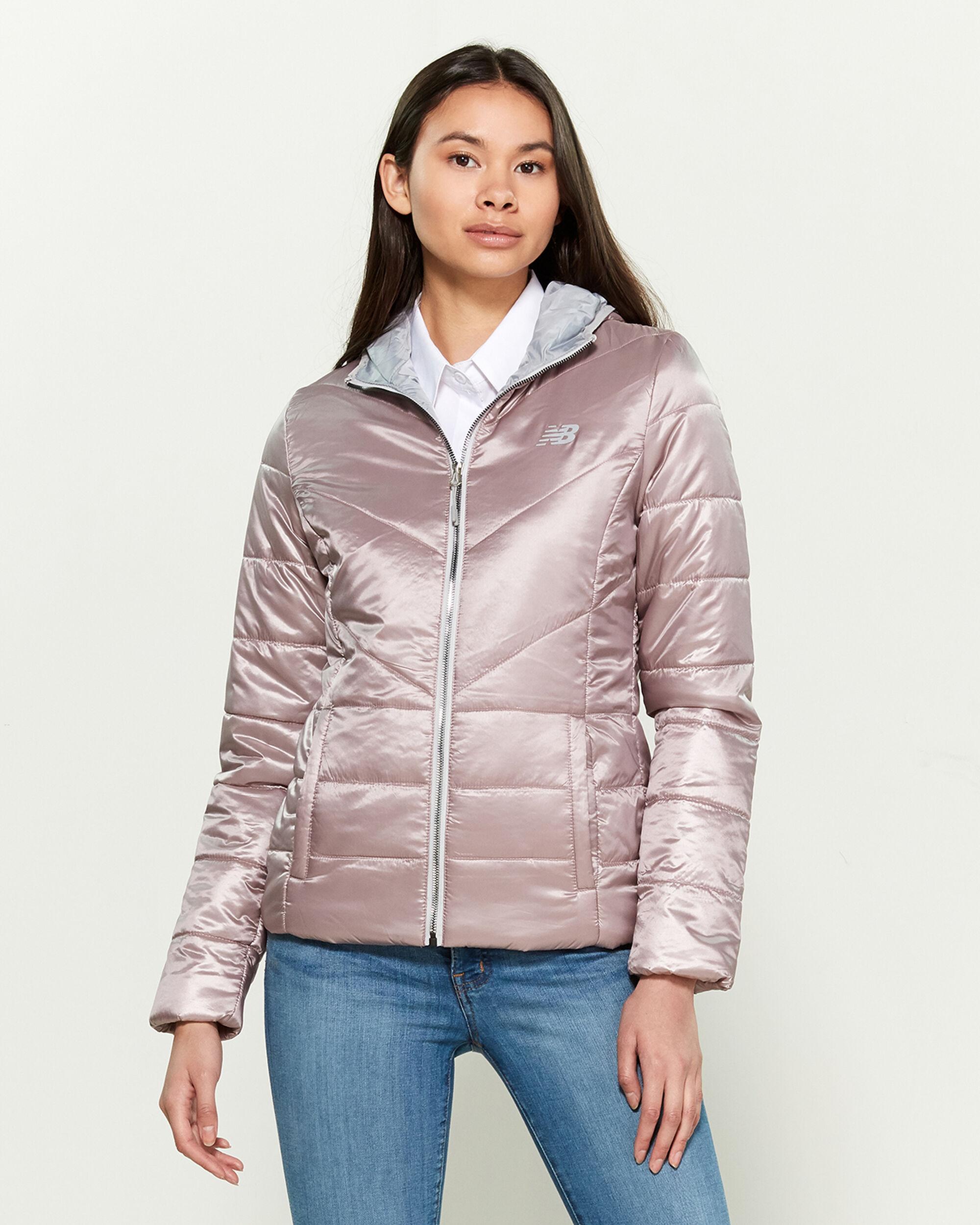 new balance hooded puffer jacket