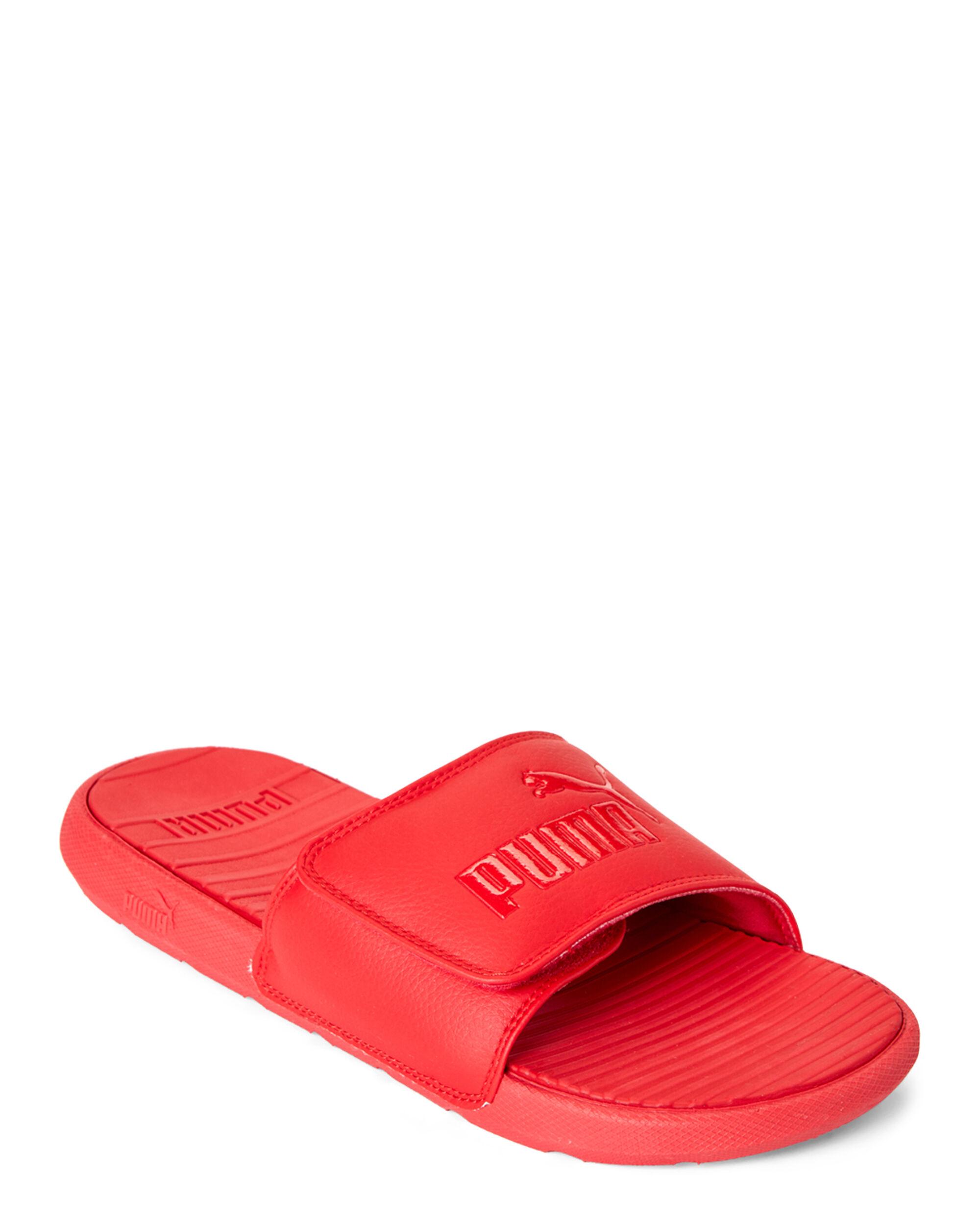 puma sandals red