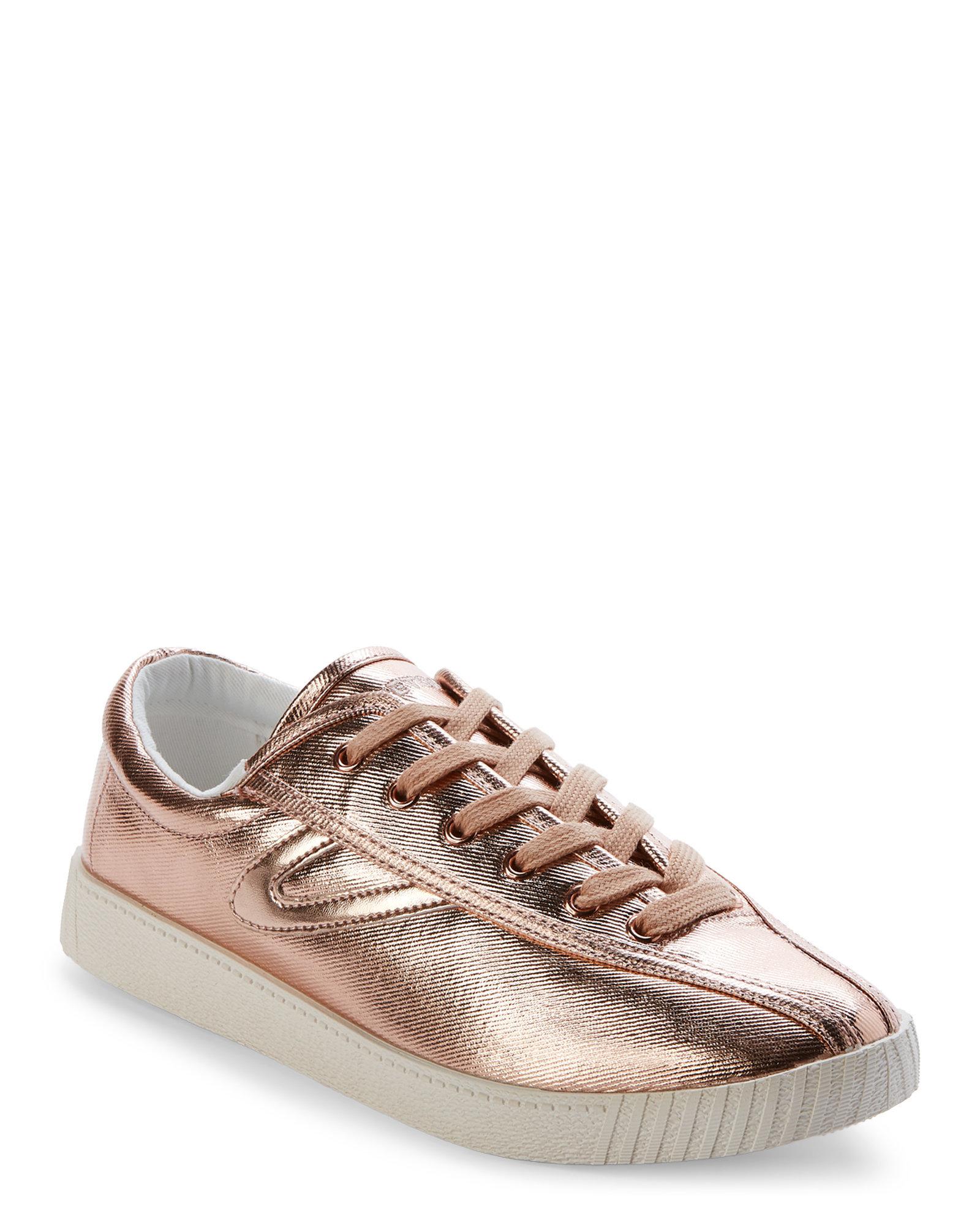 tretorn gold sneakers