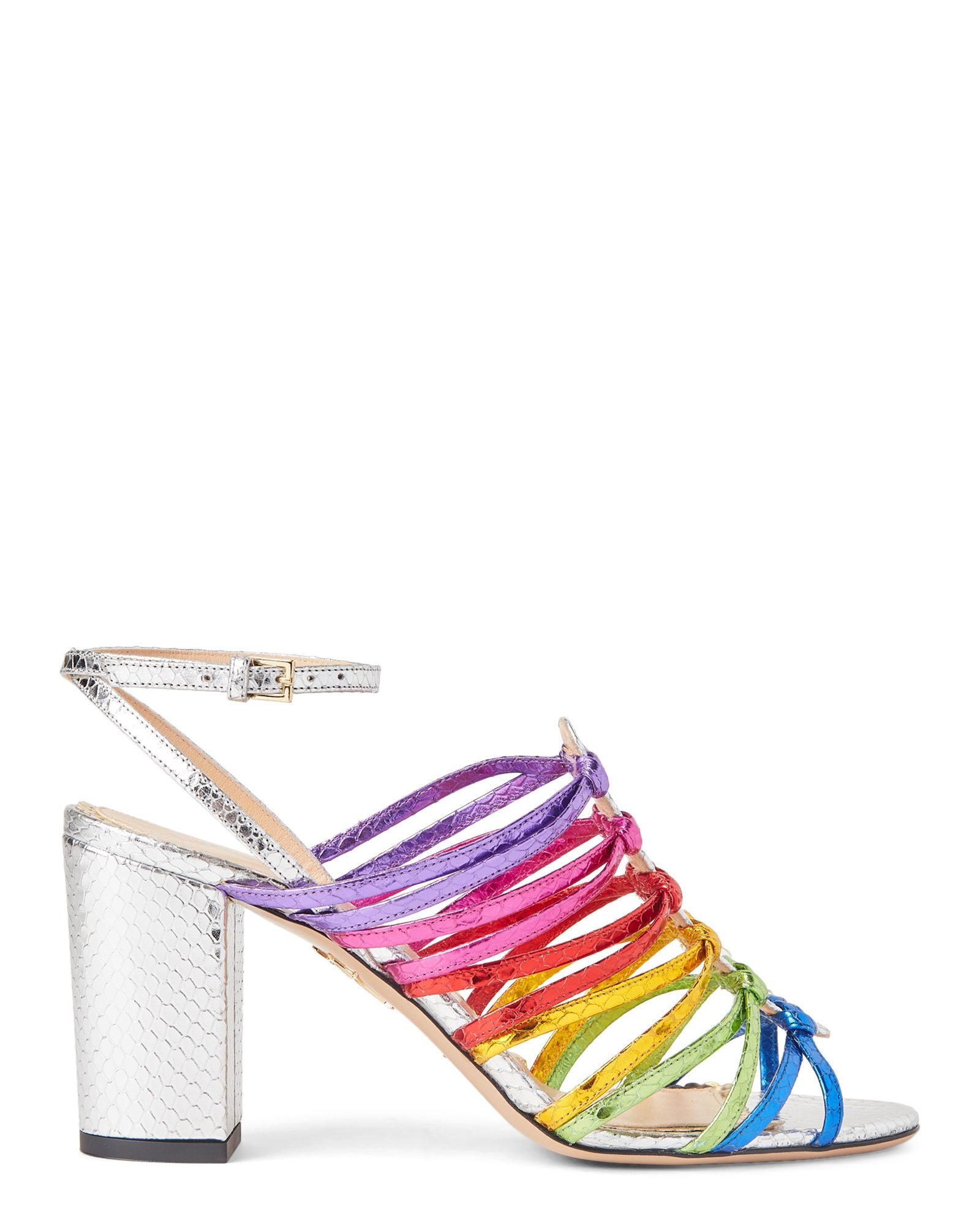 rainbow block sandals