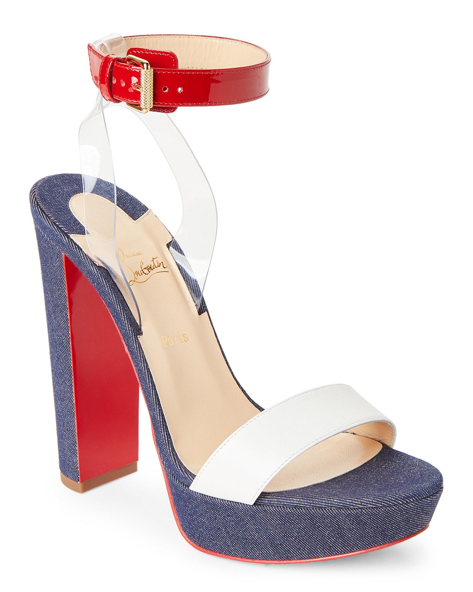 louboutin chunky heel