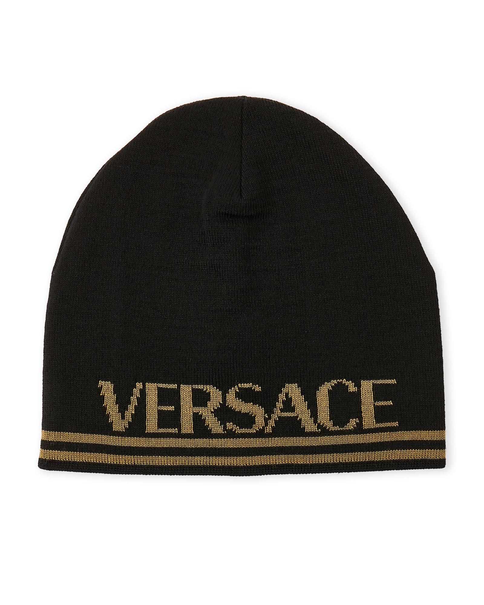 mens versace beanie
