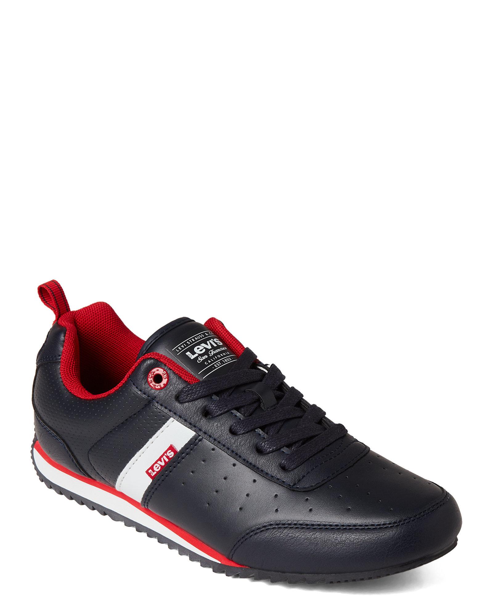 red levi shoes