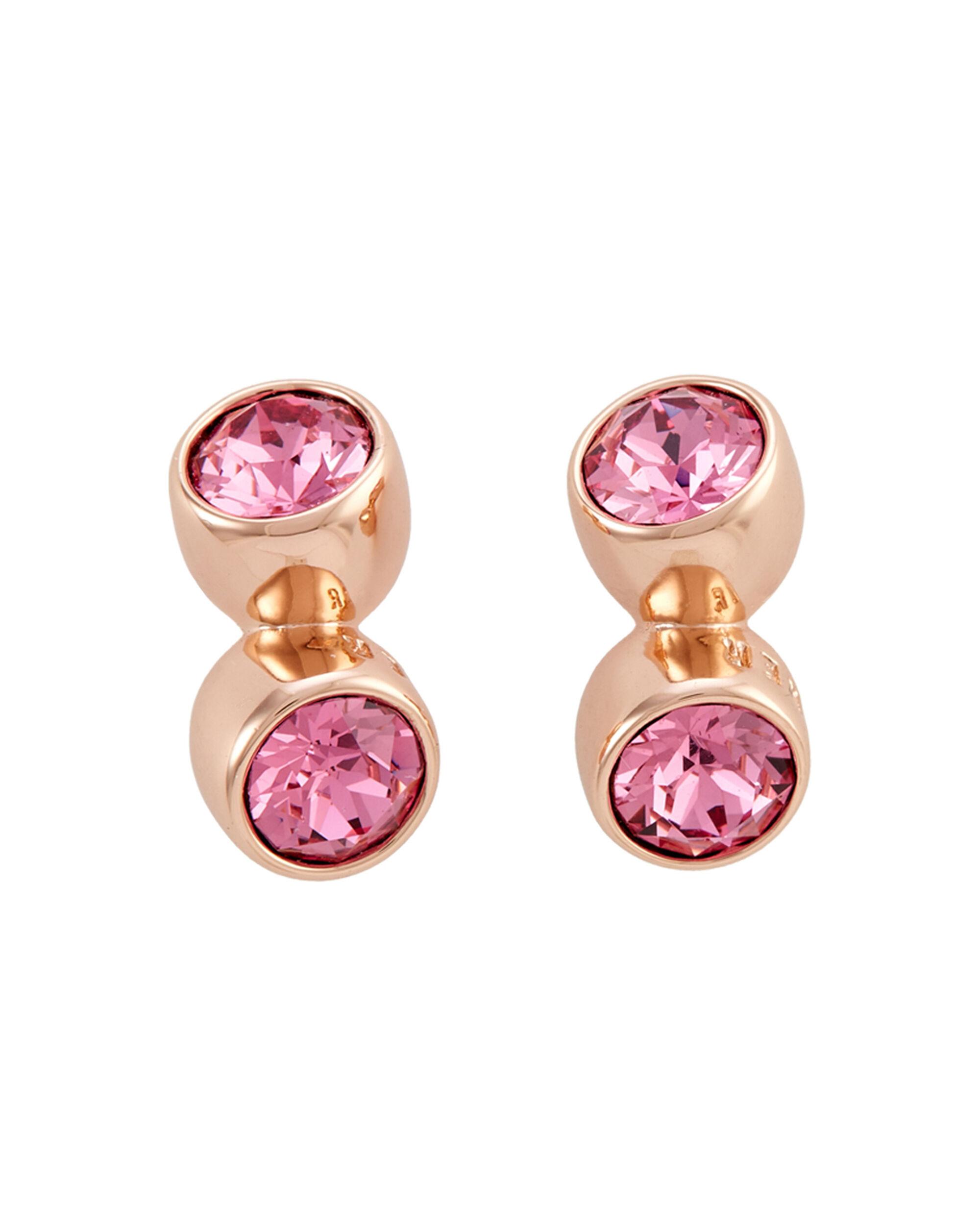 Ted Baker Rose Goldtone Casadar Crystal Tumble Stud Earrings in Pink