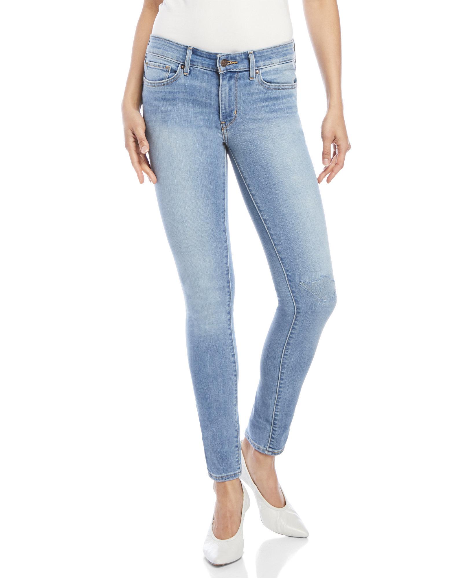levi's light wash skinny jeans
