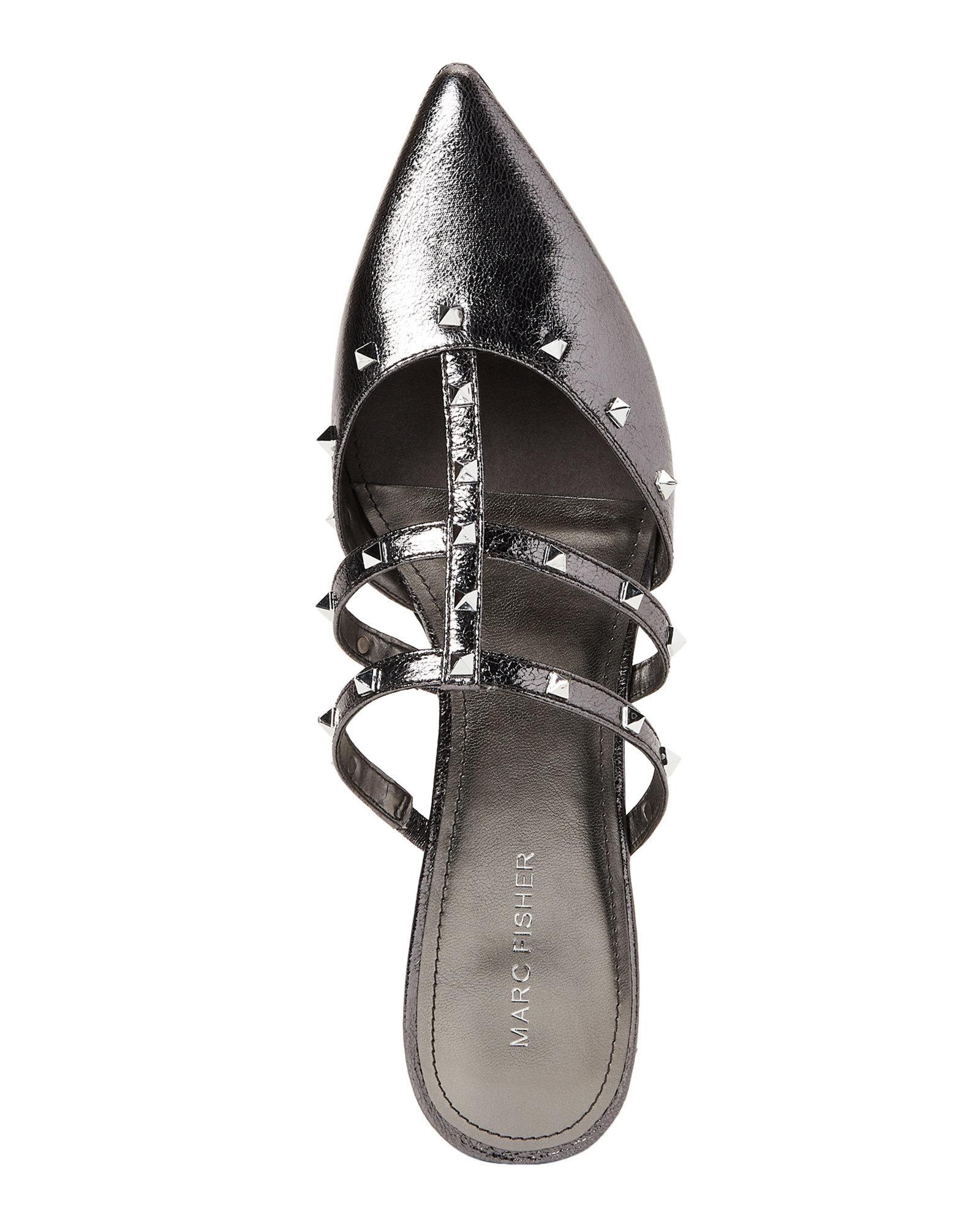 marc fisher studded mules