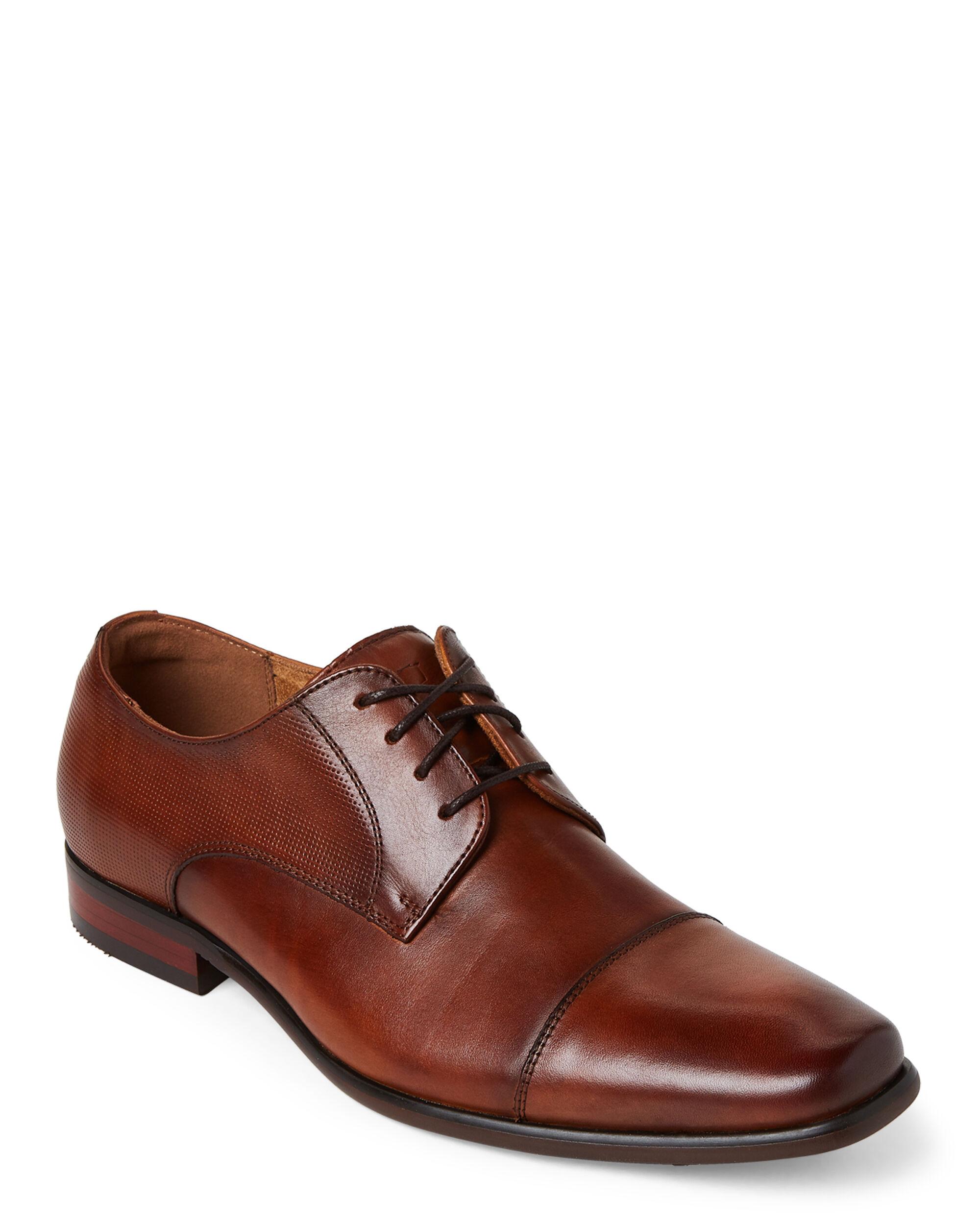 Florsheim Cognac Scottsdale Leather Derby Shoes in Brown for Men Lyst