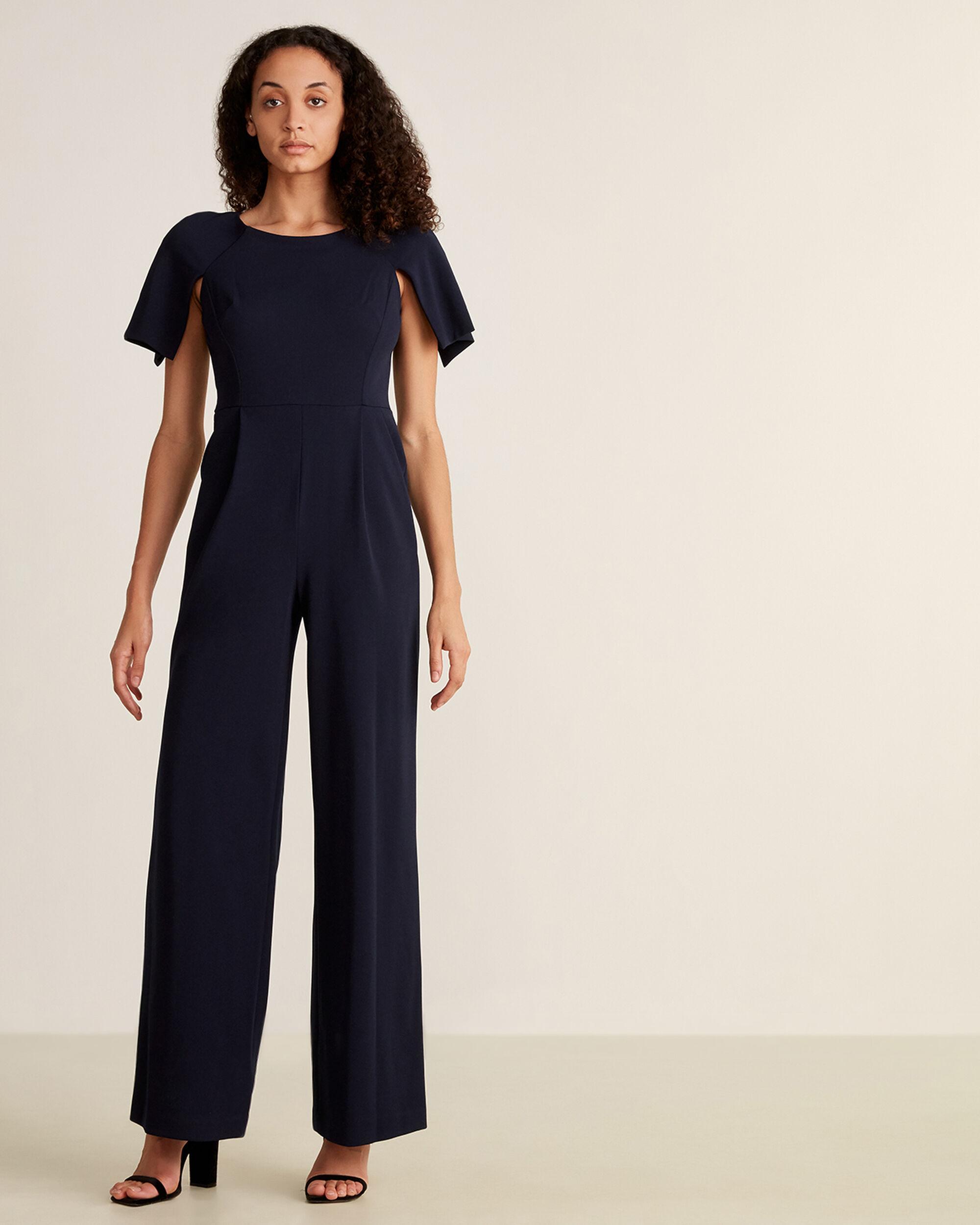 calvin klein split sleeve jumpsuit