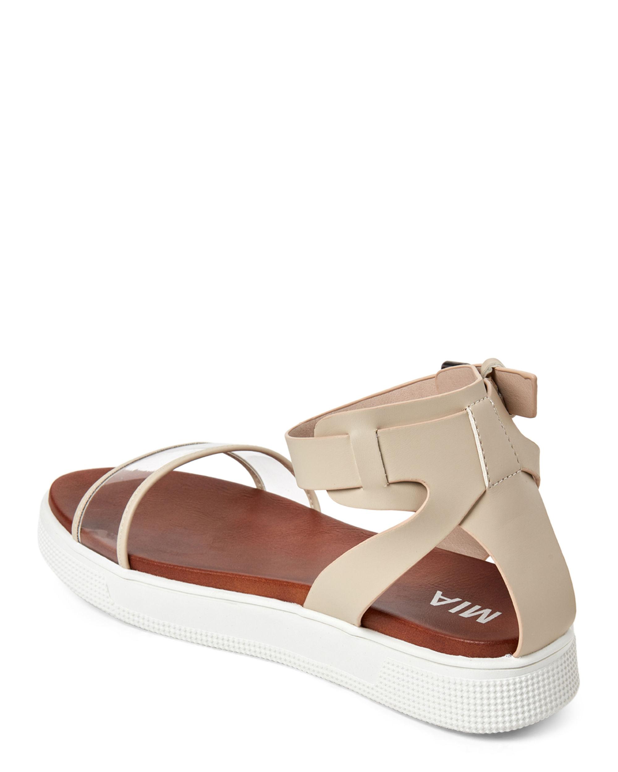 mia ellen platform sandal clear
