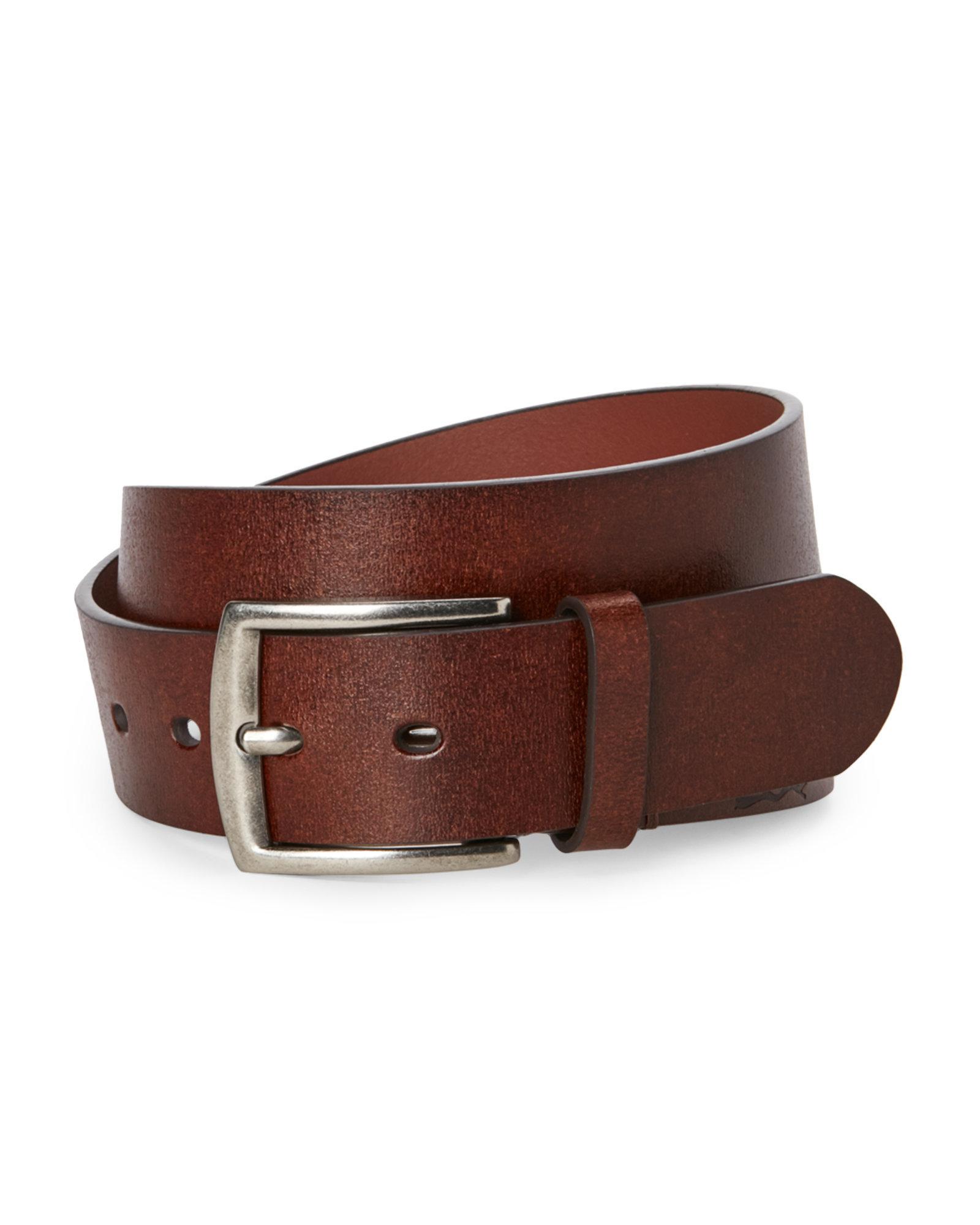 penguin leather belt