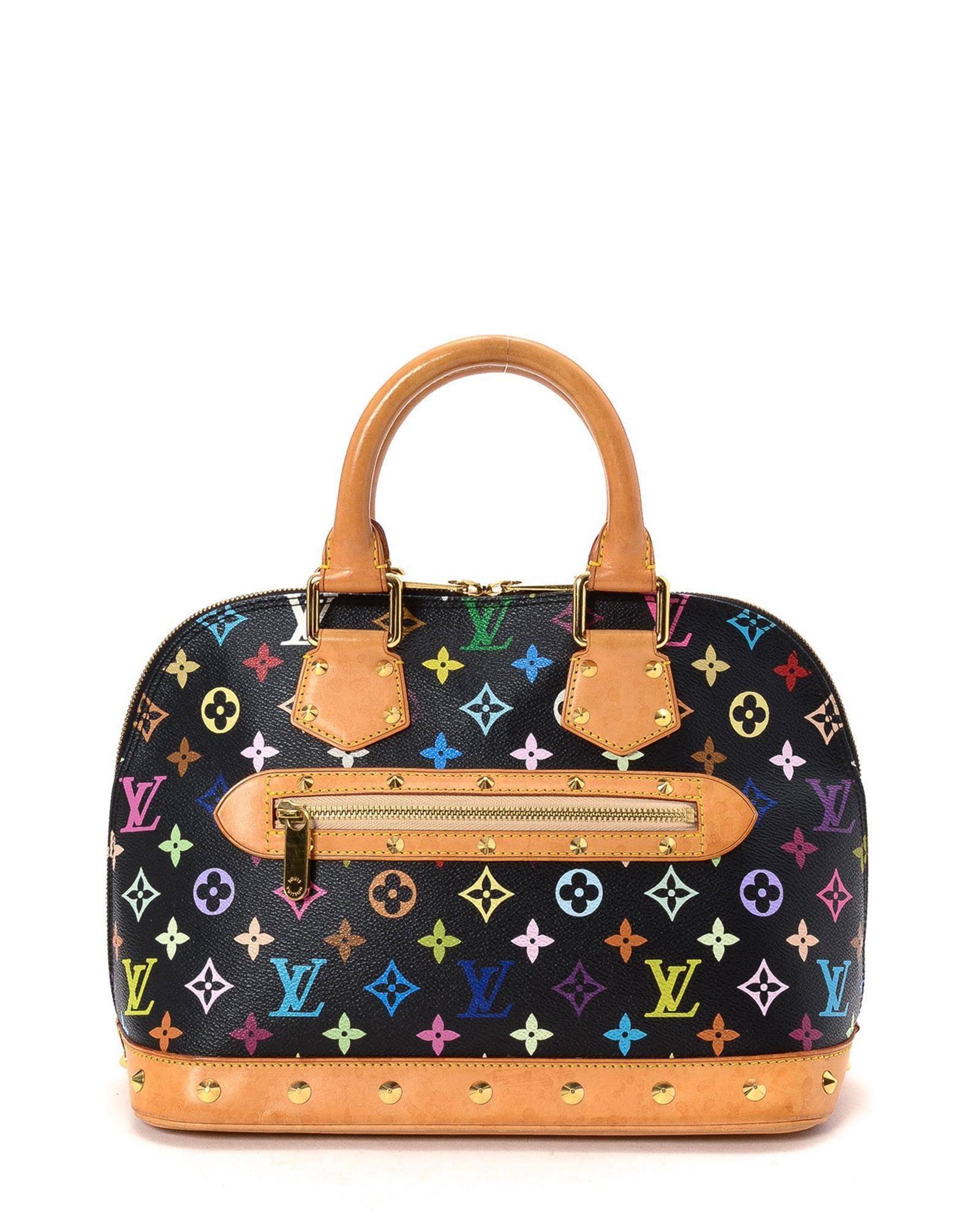 Louis Vuitton Canvas Multicolor Monogram Alma Handbag - Vintage in Black - Lyst