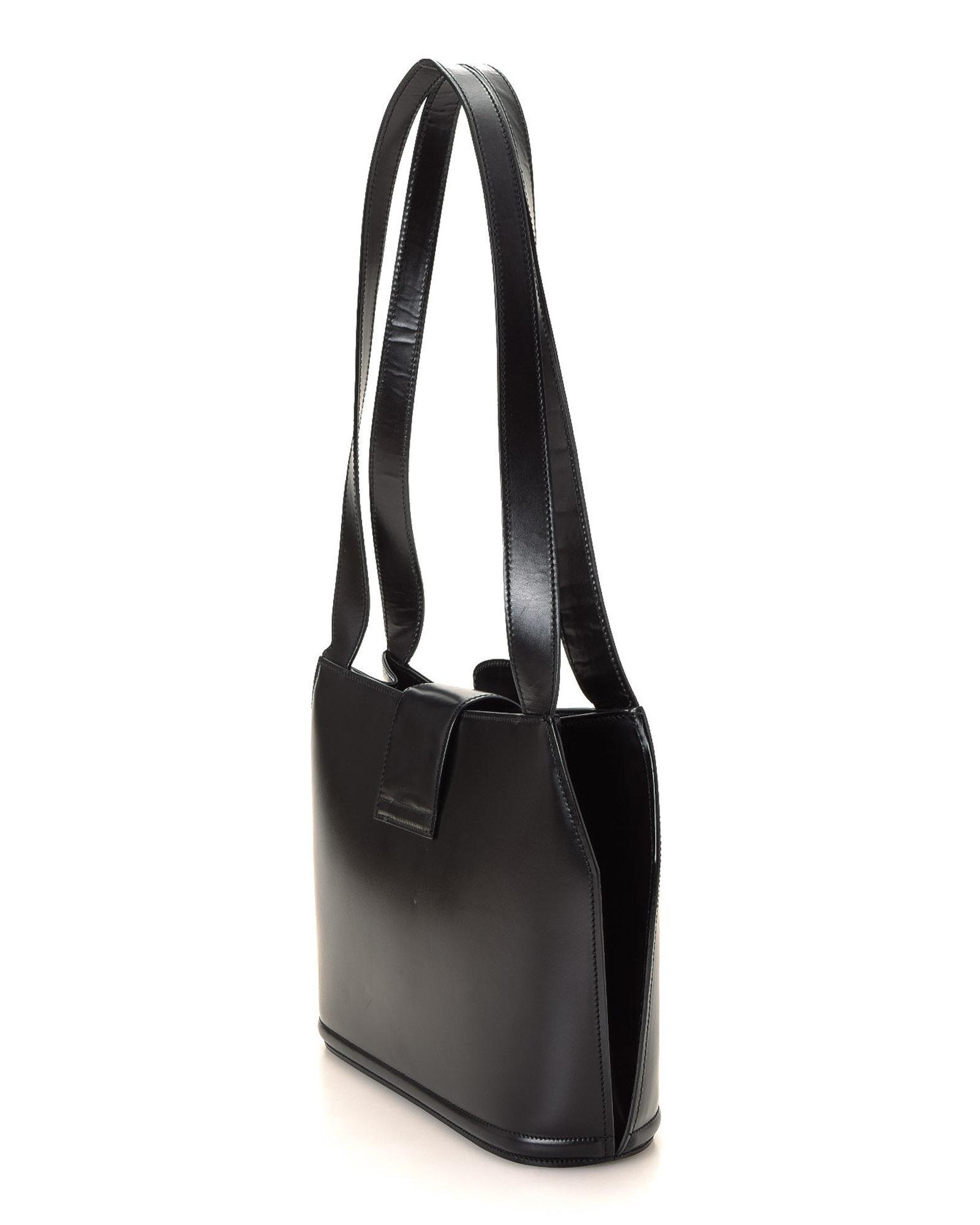 Bally Leather Shoulder Bag Vintage in Black Lyst