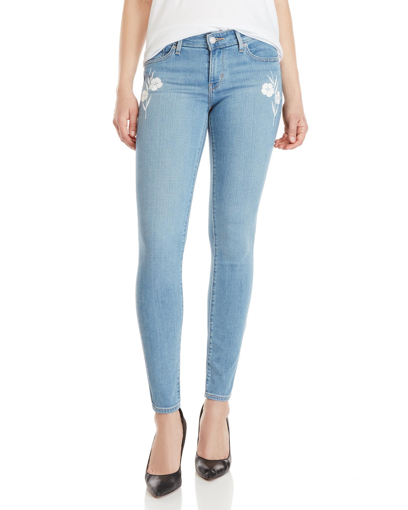 levi's flower jeans