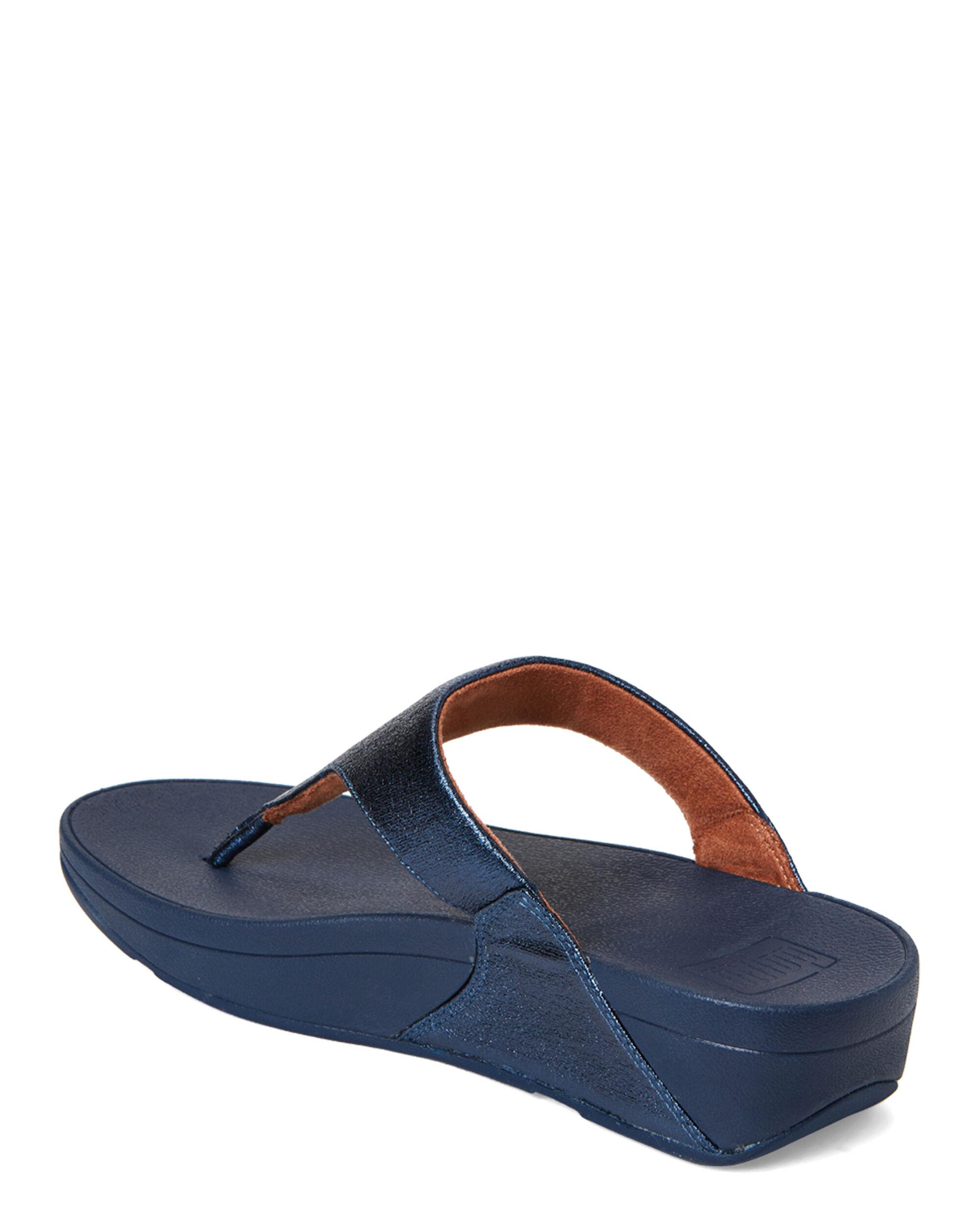 navy blue fit flops