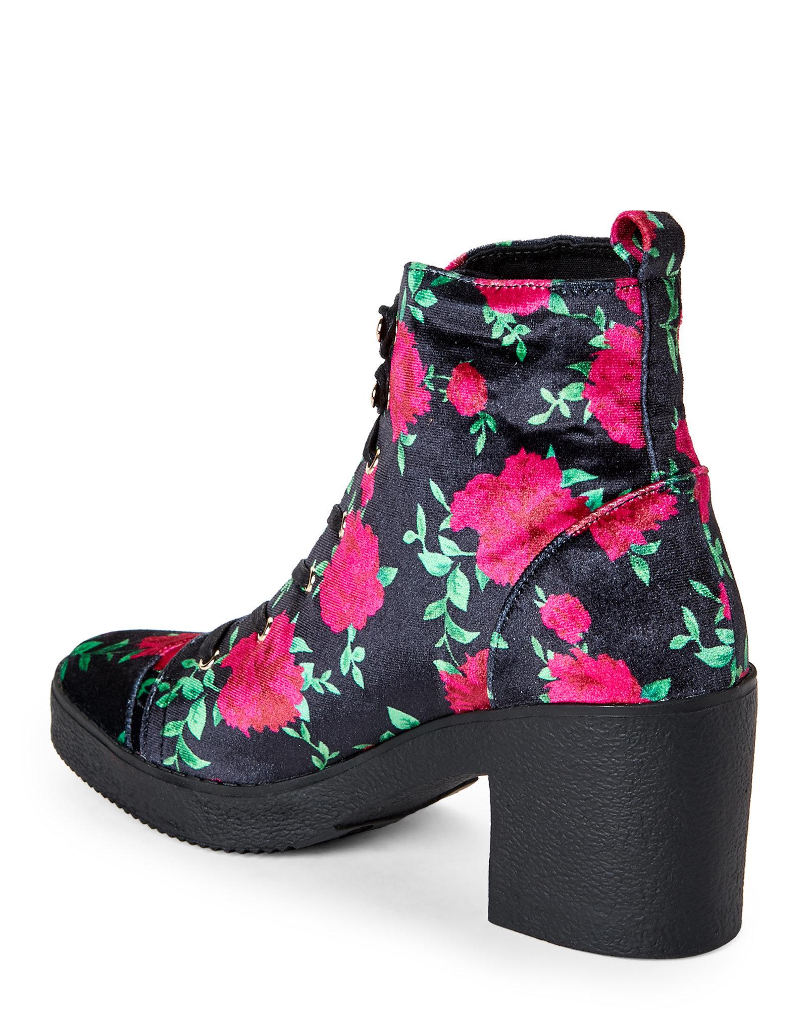 betsey johnson velvet boots