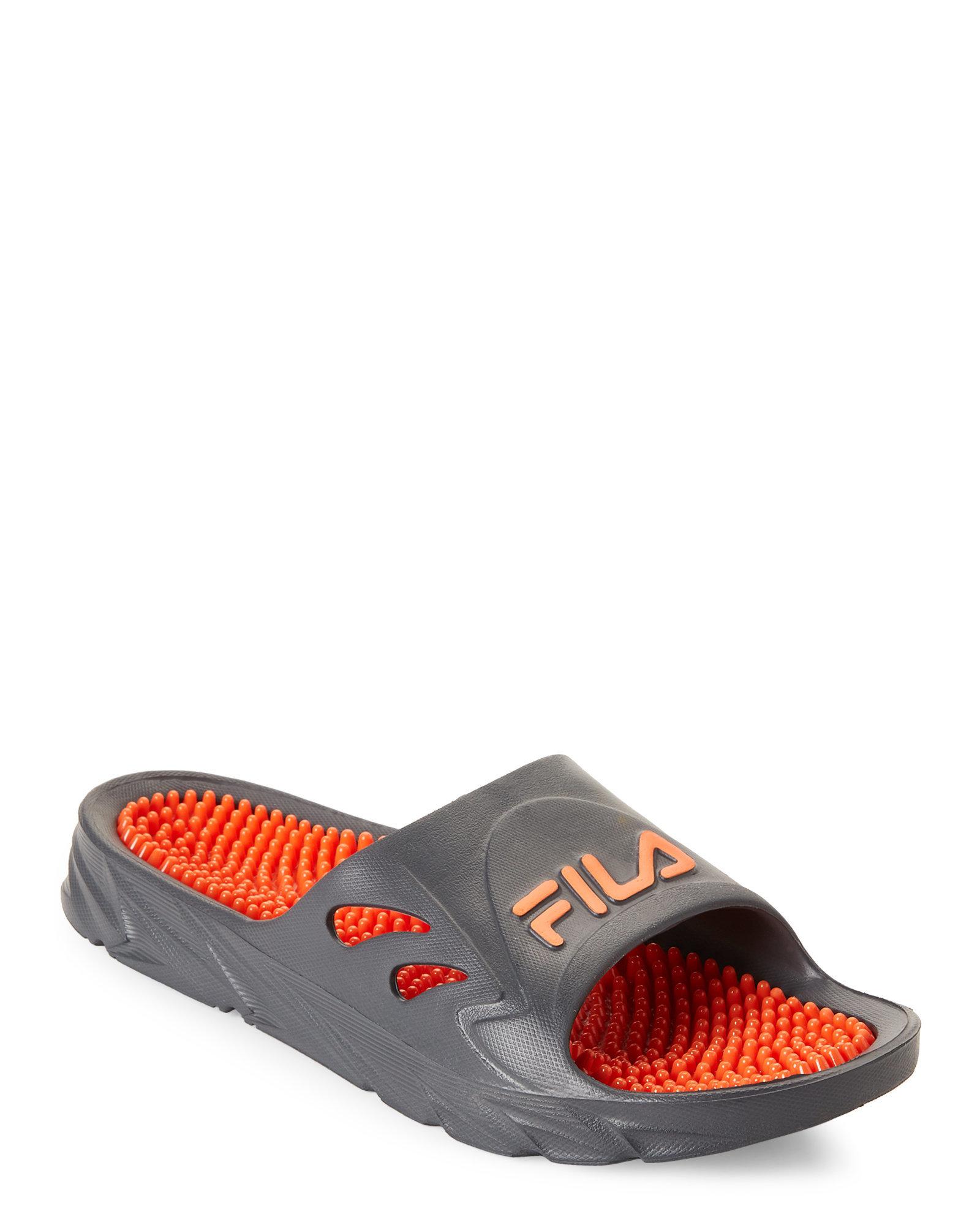 fila sandals orange